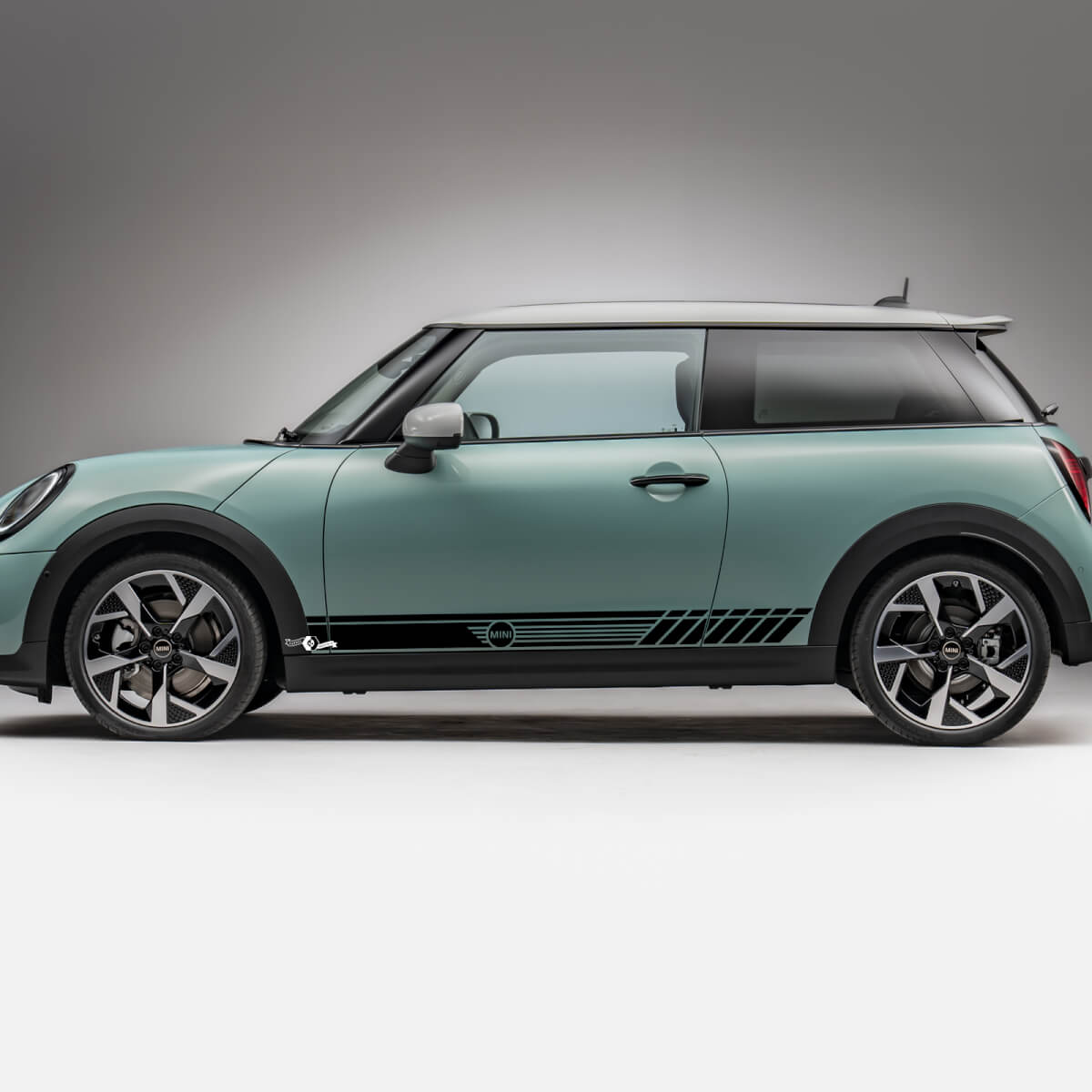 STRIPES DE RACHING SIRMIÈRE DÉCALAGE GRAPHIQUE POUR Mini Cooper S
