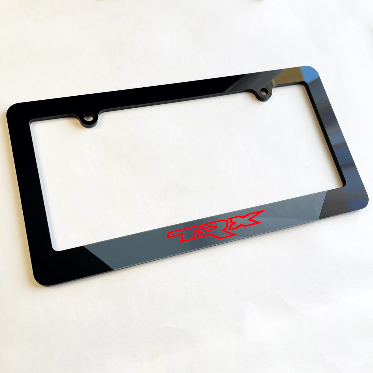 Couvercles de plaque d'immatriculation du véhicule Frames Décor de véhicule ajusté à Dodge Ram Trx

