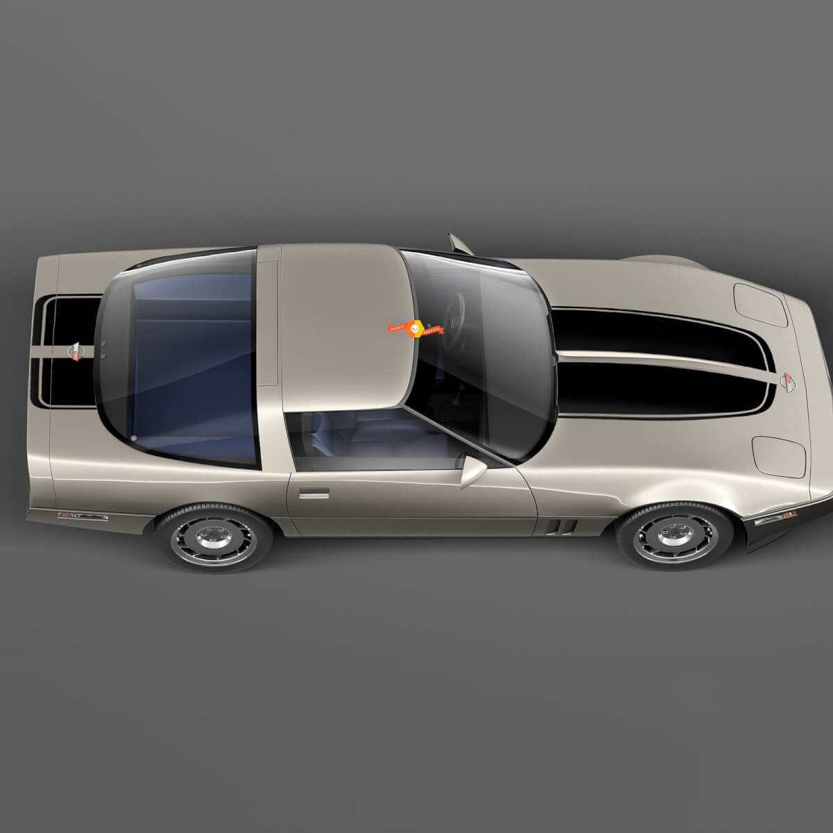 Hotage avant et bandes de course arrière pré-coupe pour Chevrolet Corvette C4 Sport 1984 - 1996
