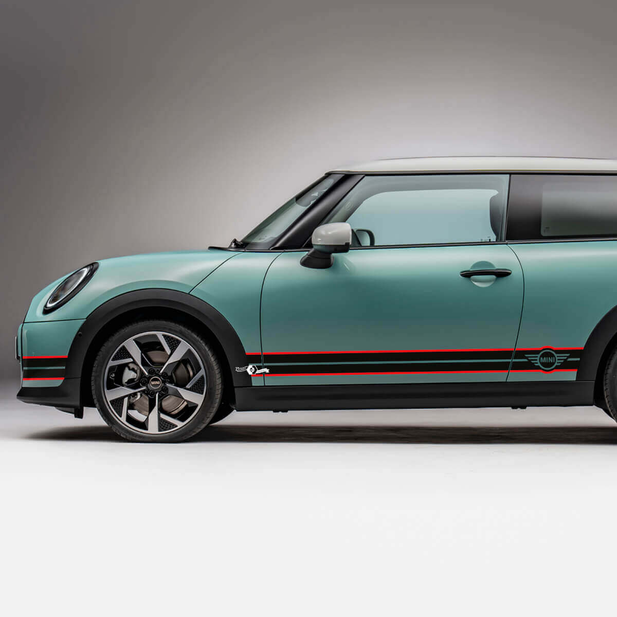 Autocollant Décalcomanie Graphique Bandes Latérales de Course pour Mini Cooper S