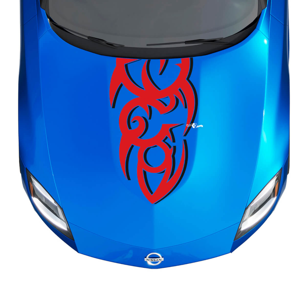 Hood Tribal Two Tone Stripe Decal Kit pour Nissan Z Sport
