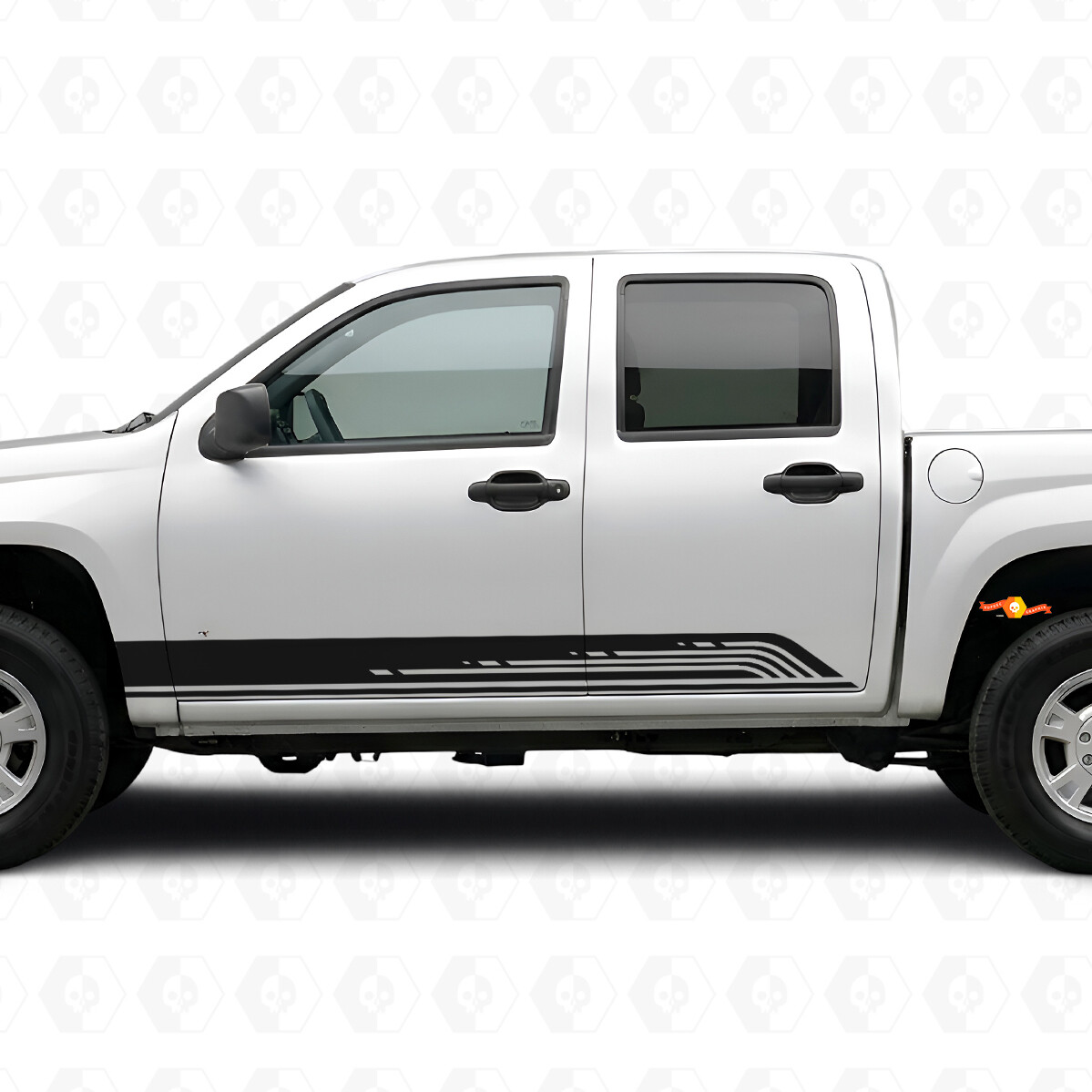 Bandes en vinyle parallèles pour contour de porte et bas de caisse pour Chevrolet Colorado 1ère génération 2004-2012