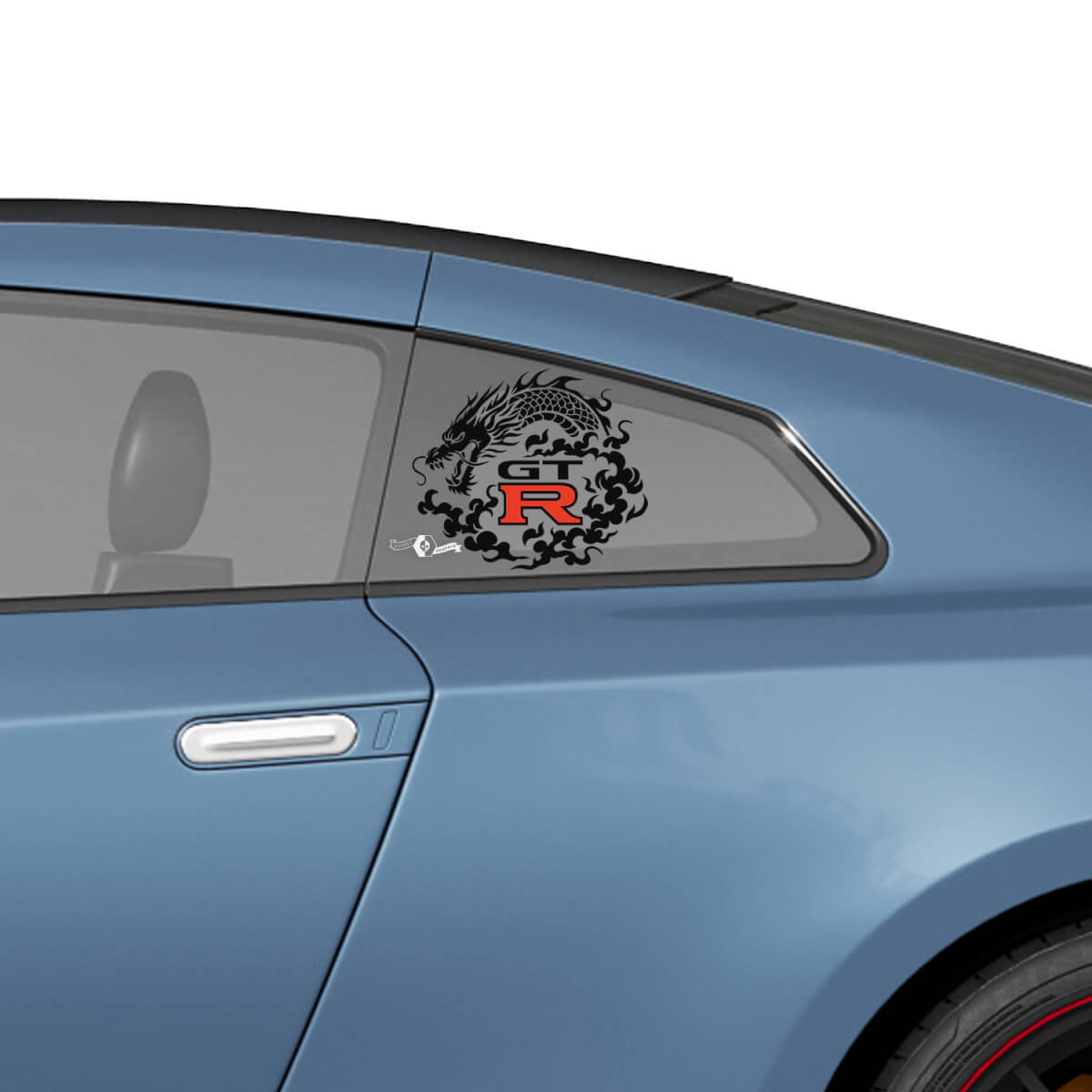Fenêtre arrière latérale Kit d'autocollants graphiques de style NISMO KIT pour Nissan GT-R
