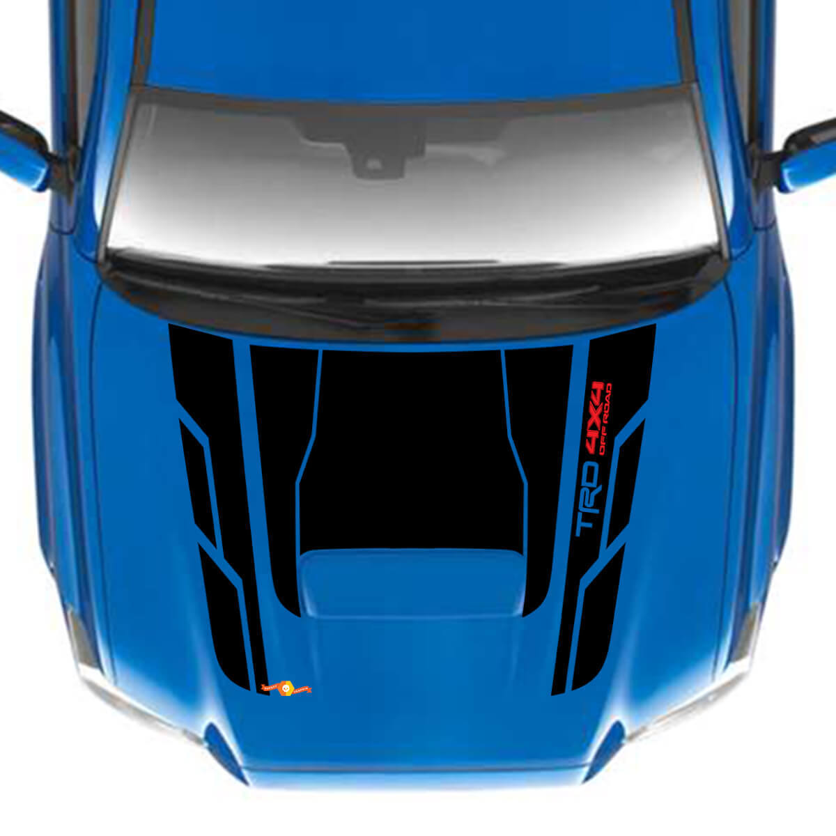 TRD 4X4 HOTS ROAD HOOD Vinyl Decal Stickers Fit à Toyota Tacoma
