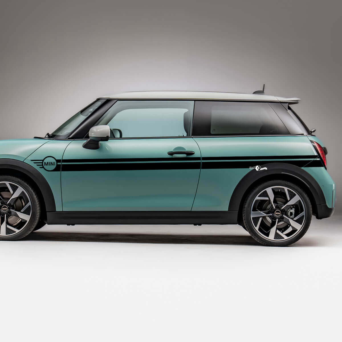 Mini portes latérales rayures de course graphiques décalale pour Mini Cooper S
