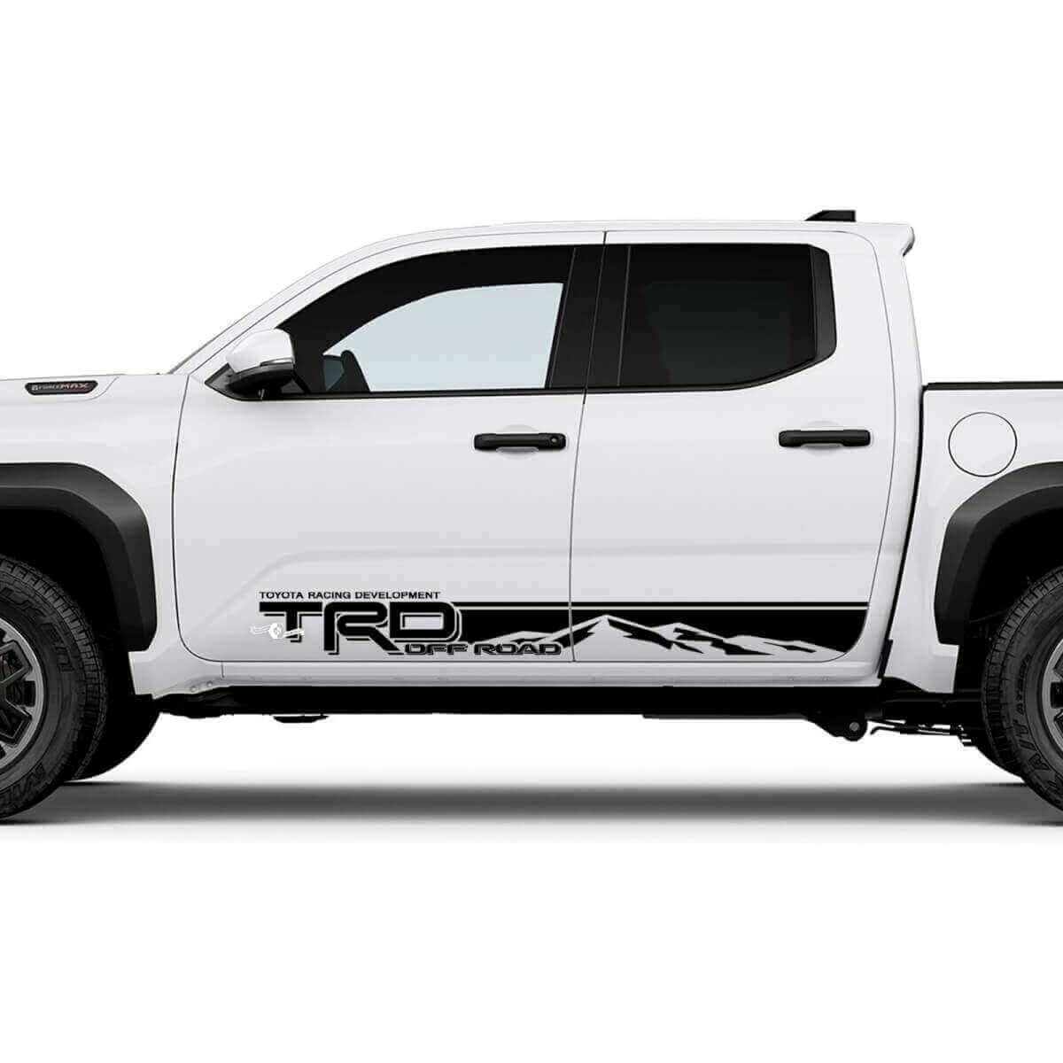 Autocollants de décalcomanies bande montagne TRD off Road pour panneau latéral de bas de caisse Toyota Tacoma 4e génération
