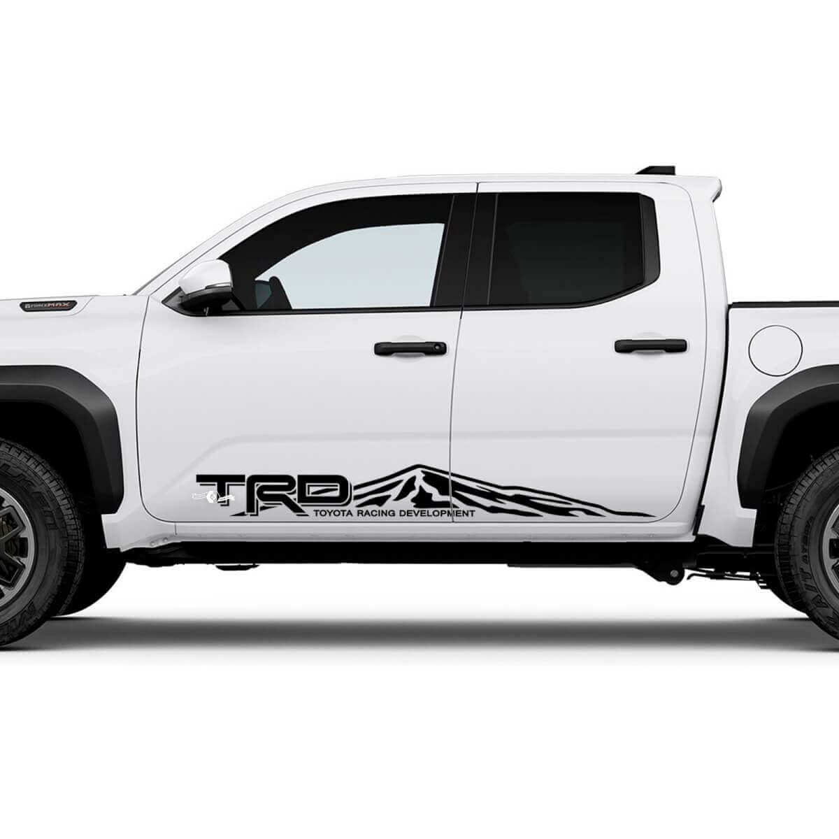 TRD OFF Road Mountains Side Rocker Panneer Stickers Stickers pour Toyota Tacoma Quatrième génération
