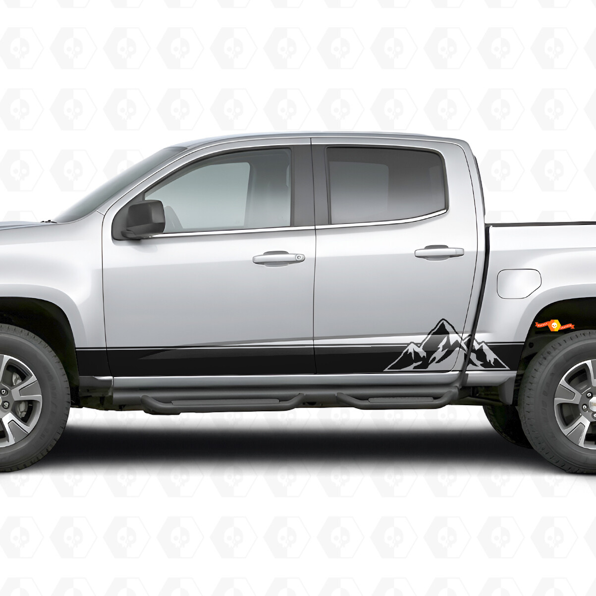 Bandes vinyles à couches pour portes et bas de caisse Chevrolet Colorado 2e génération 2015-2022