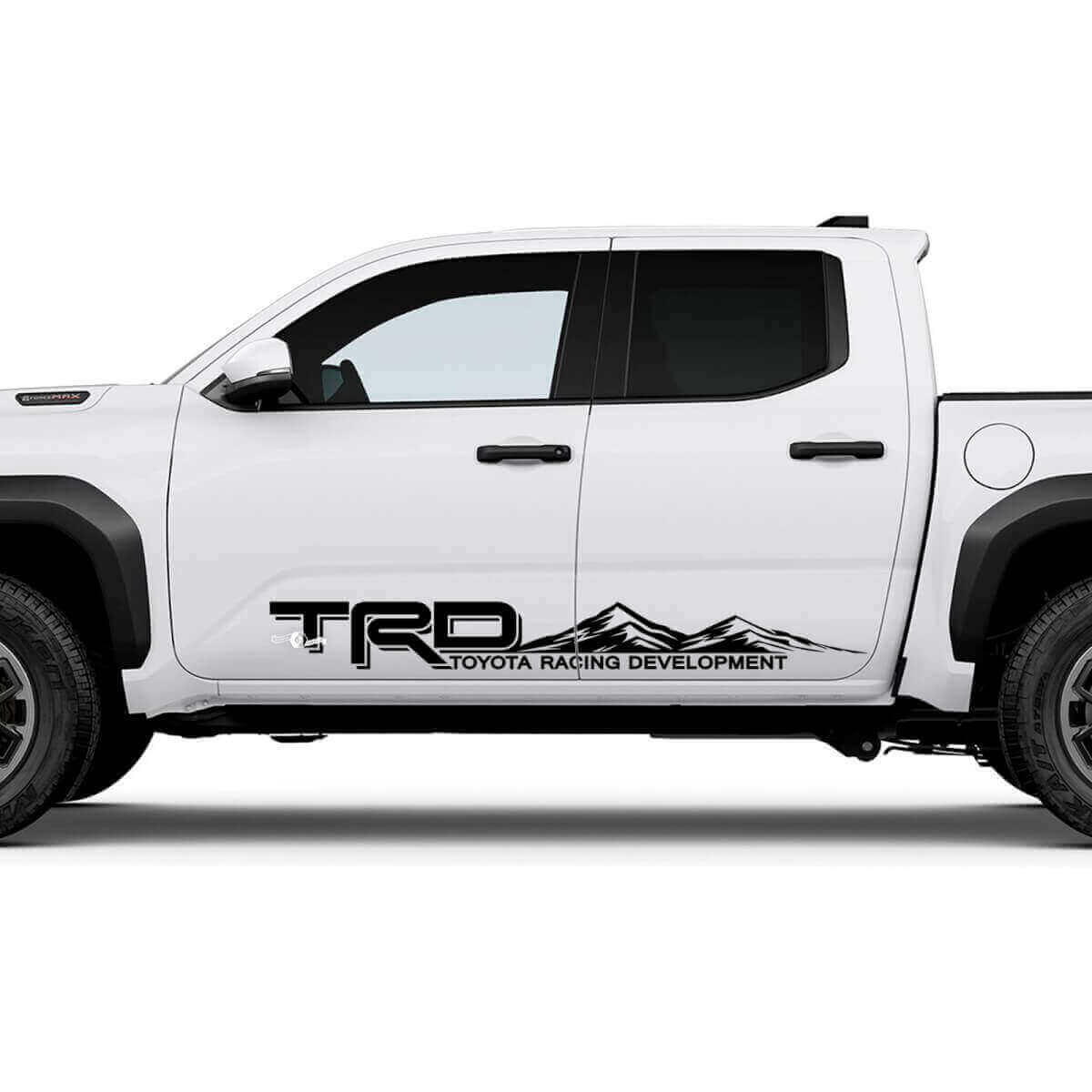 Lettrage TRD Off Road Mountains Autocollants de panneau latéral pour Toyota Tacoma