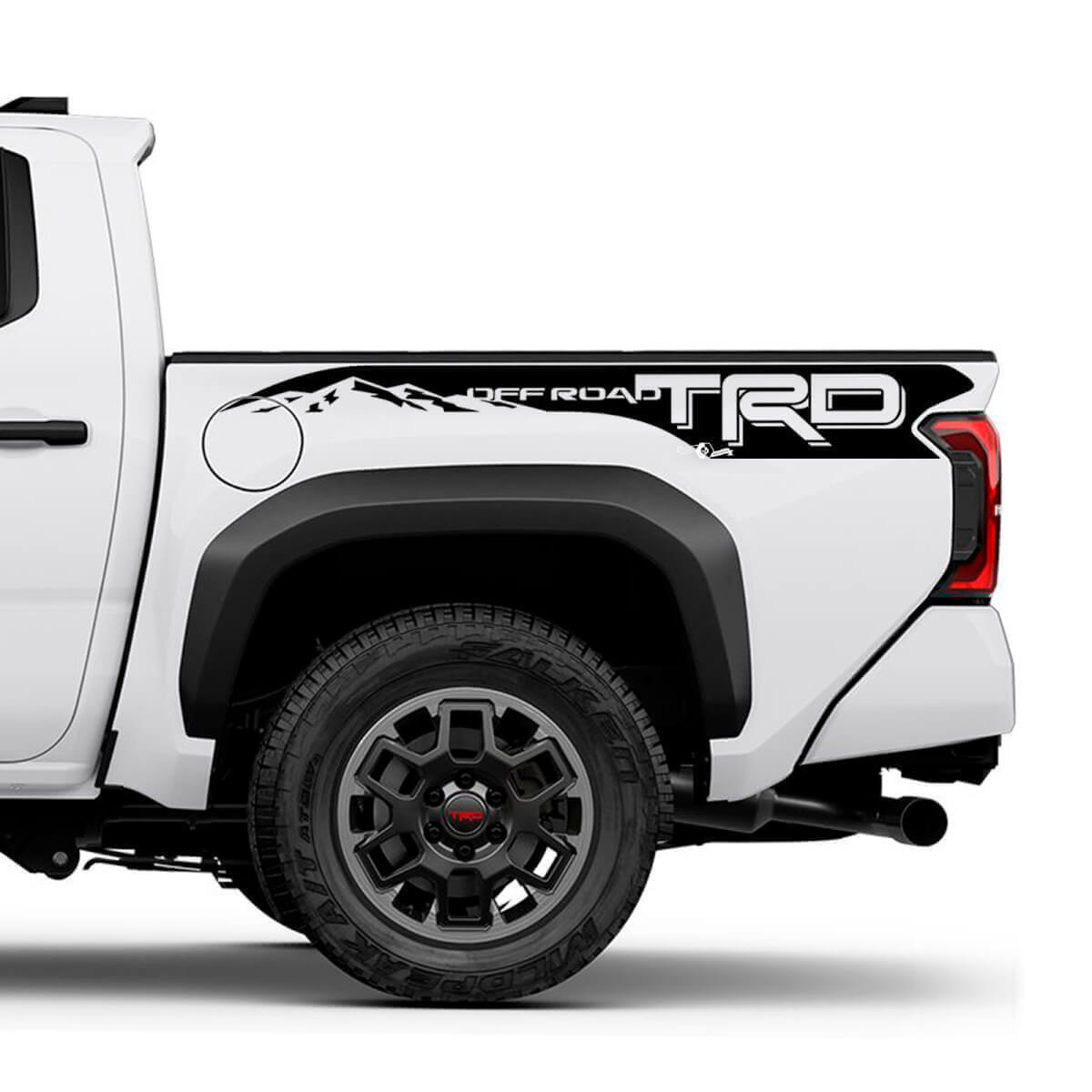 Autocollants bandes latérales TRD off Road Mountains pour Toyota Tacoma