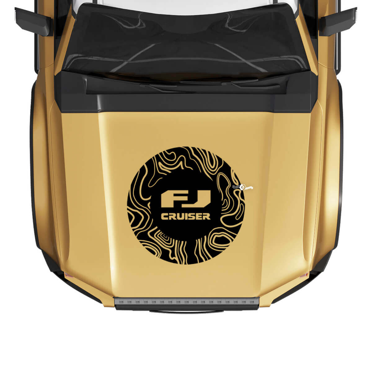 Autocollant de capot Wrap Carte topographique pour Toyota FJ Cruiser
