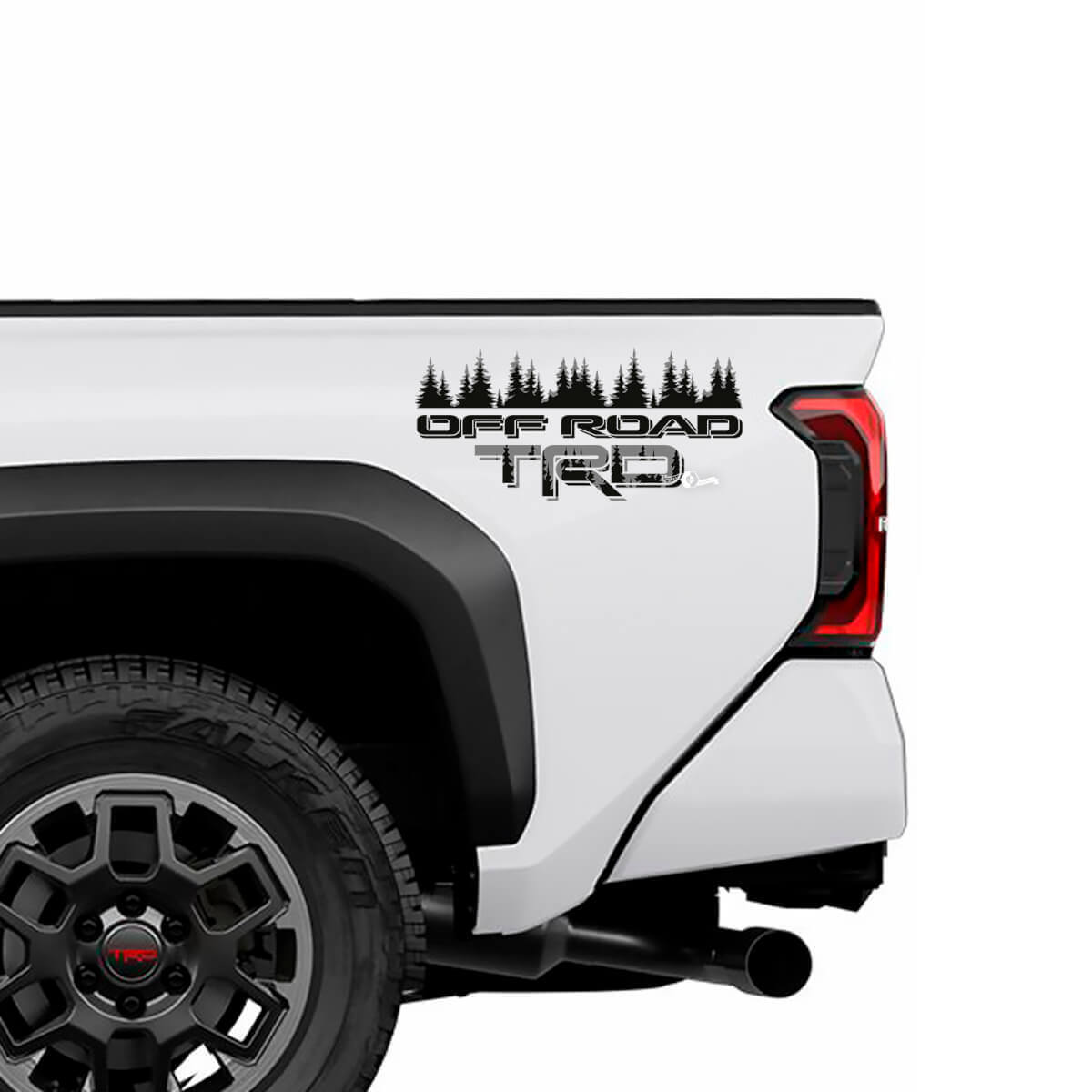 TRD HORS ROAD DOORS SIDE TIDIDE TRESS DÉCALAGES TRICH Stickers pour Toyota Tacoma 4e génération
