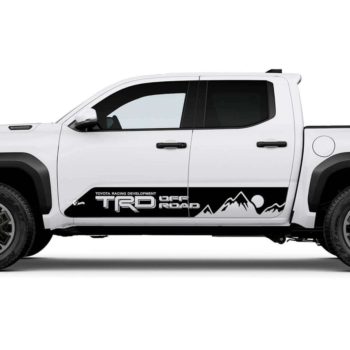 TRD OFF ROAD côté montagnes Sun Rocker Panneer Stickers Stickers for Toyota Tacoma
