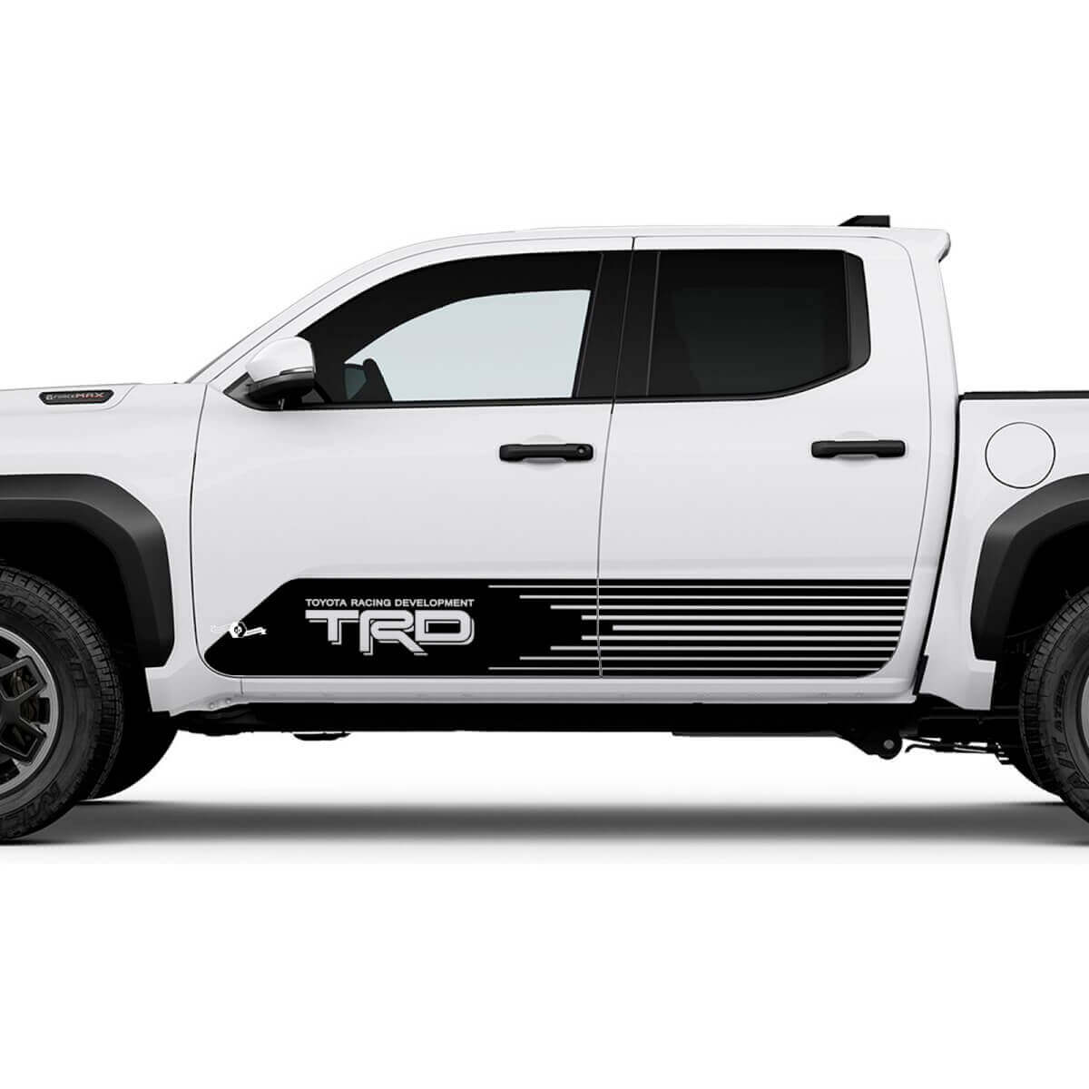 TRD OFF Side Racing Stripes Rocker Panneer Stickers Stickers for Toyota Tacoma
