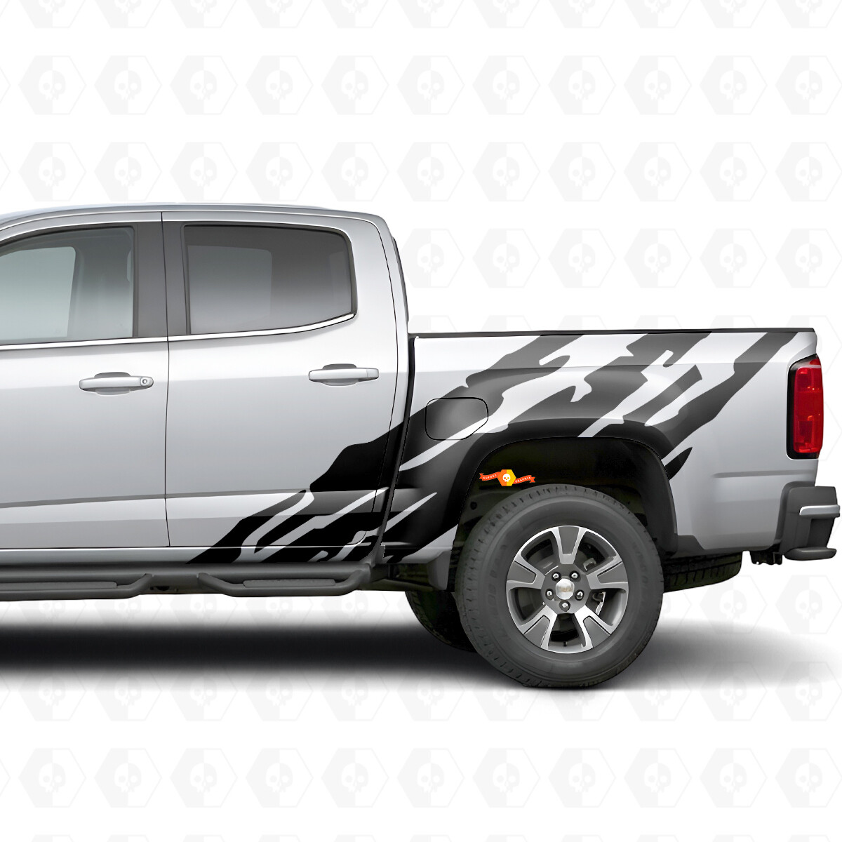 Bandes en vinyle dentelées pour porte et flanc de caisse pour Chevrolet Colorado 2e génération 2015-2022