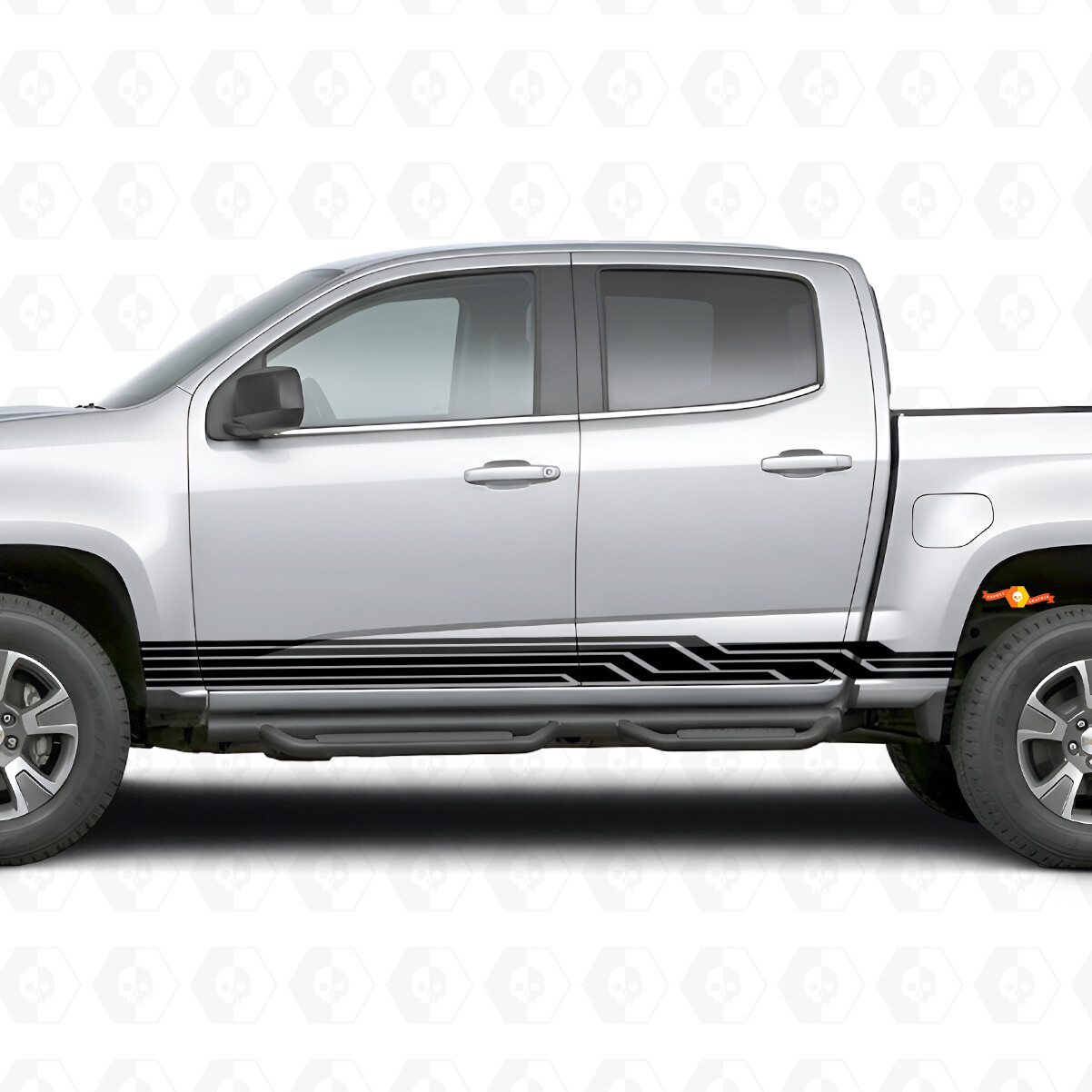Bandes adhésives angulaires éclairs pour portes et bas de caisse pour Chevrolet Colorado 2e génération 2015-2022