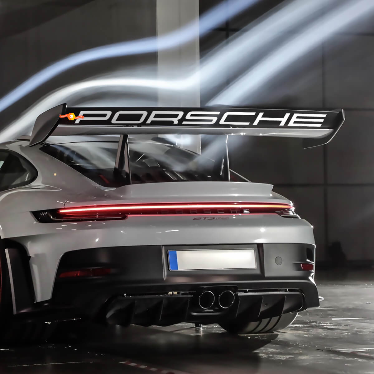 Weissach arrière arrière gt3 rs autocollant de décalcomanie spoiler pour Porsche gt3
