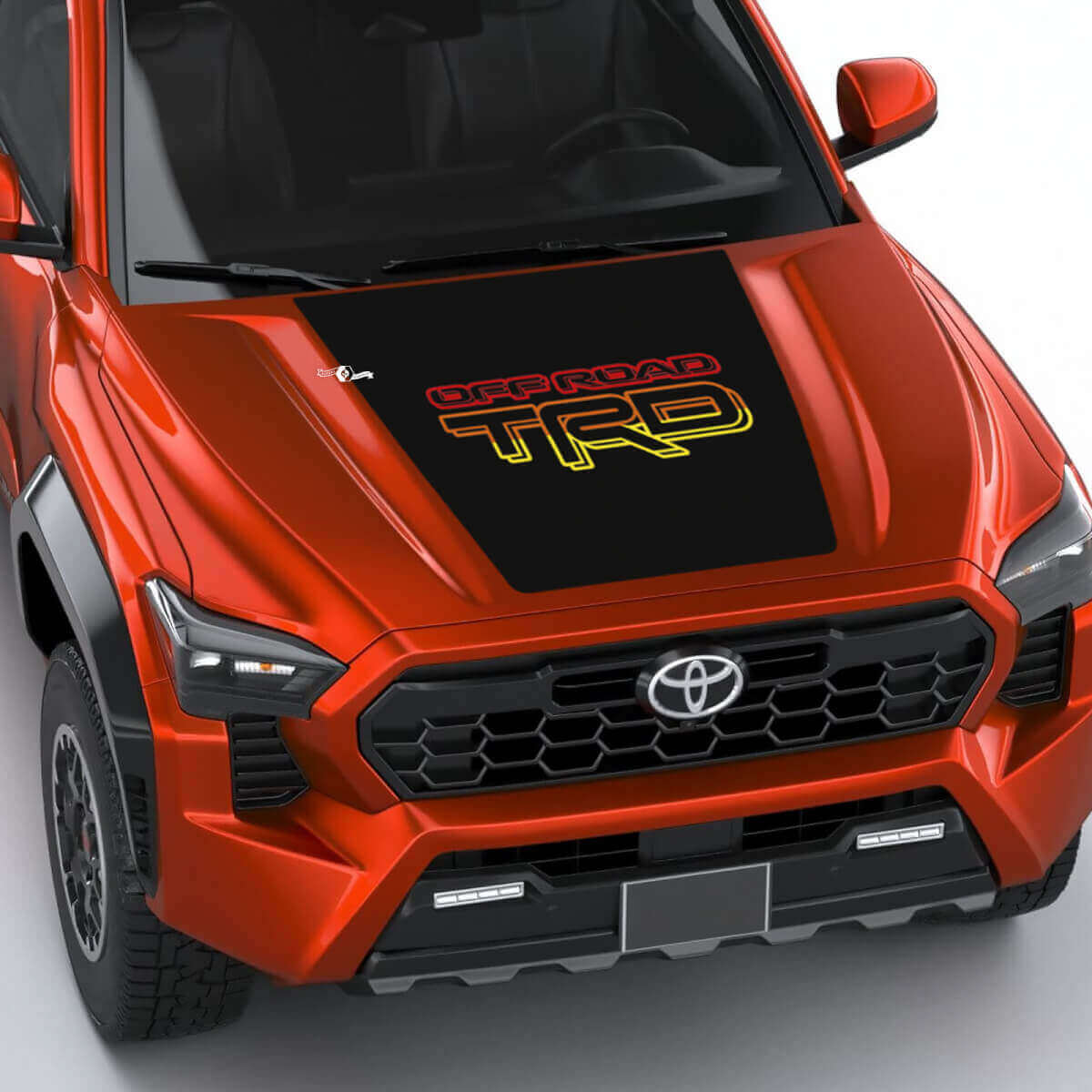 TRD Mountain Vintage Retro Heritage Stripes Stripes Sticker Sticker pour Toyota Tacoma 4e génération

