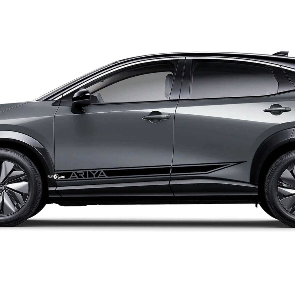 Autocollants graphiques à bandes d'accent de logo de course affûté latéral pour Nissan ARIYA