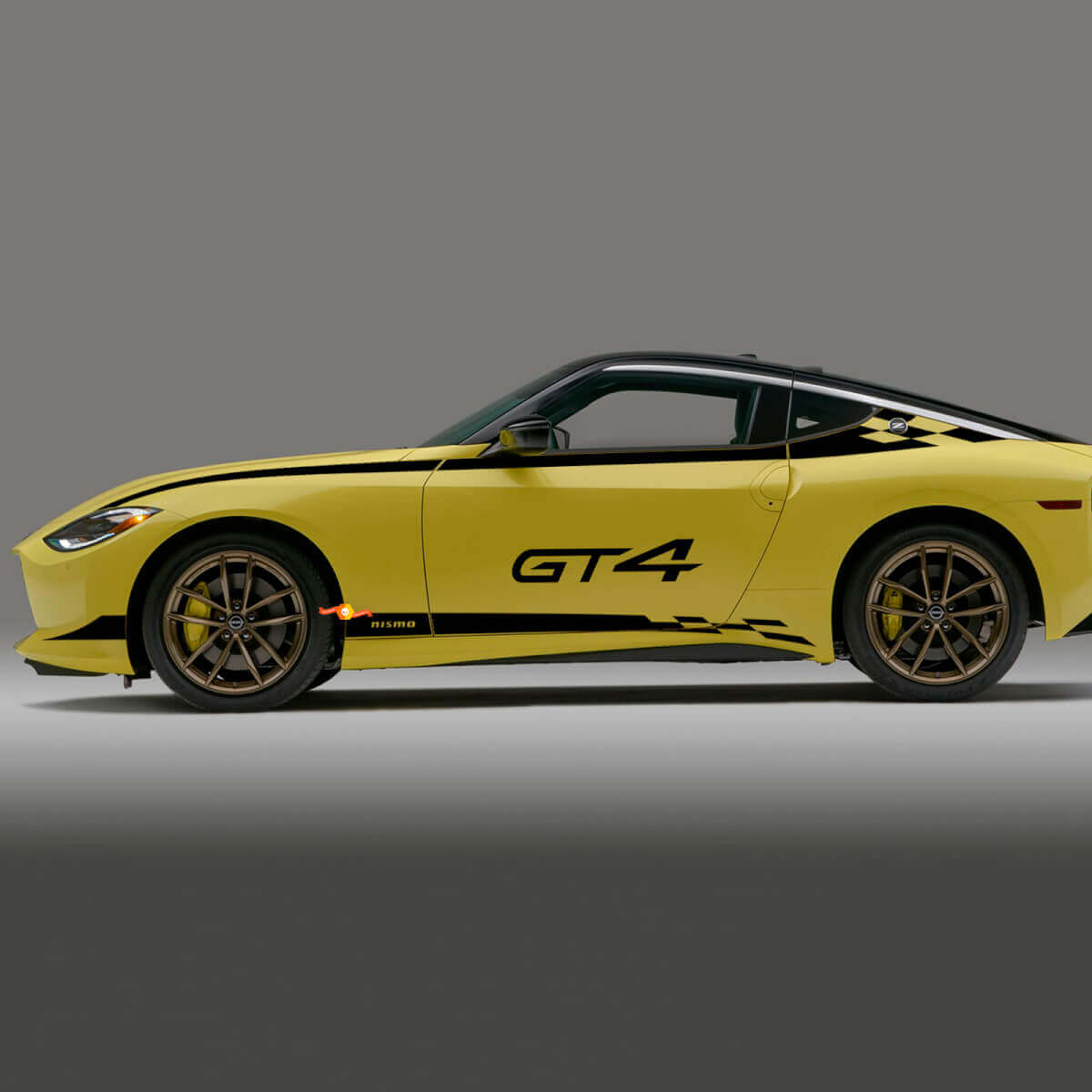 Kit complet de bandes latérales à damier Nismo pour Nissan Z GT4
