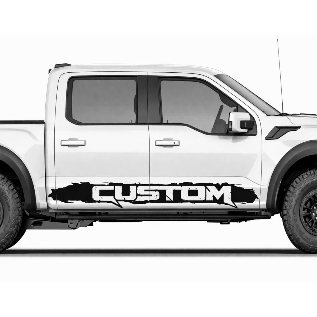 Autocollant vinyle de bande graphique personnalisée pour panneau latéral de bas de caisse pour Ford F150 Raptor