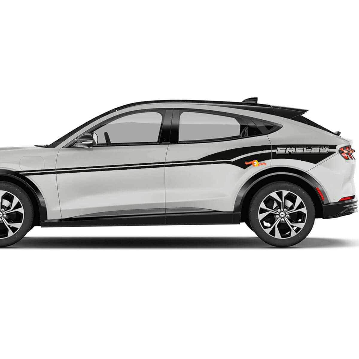 Paire de bandes d'accent MACH E Autocollants en vinyle pour Ford Mustang MACH-E
