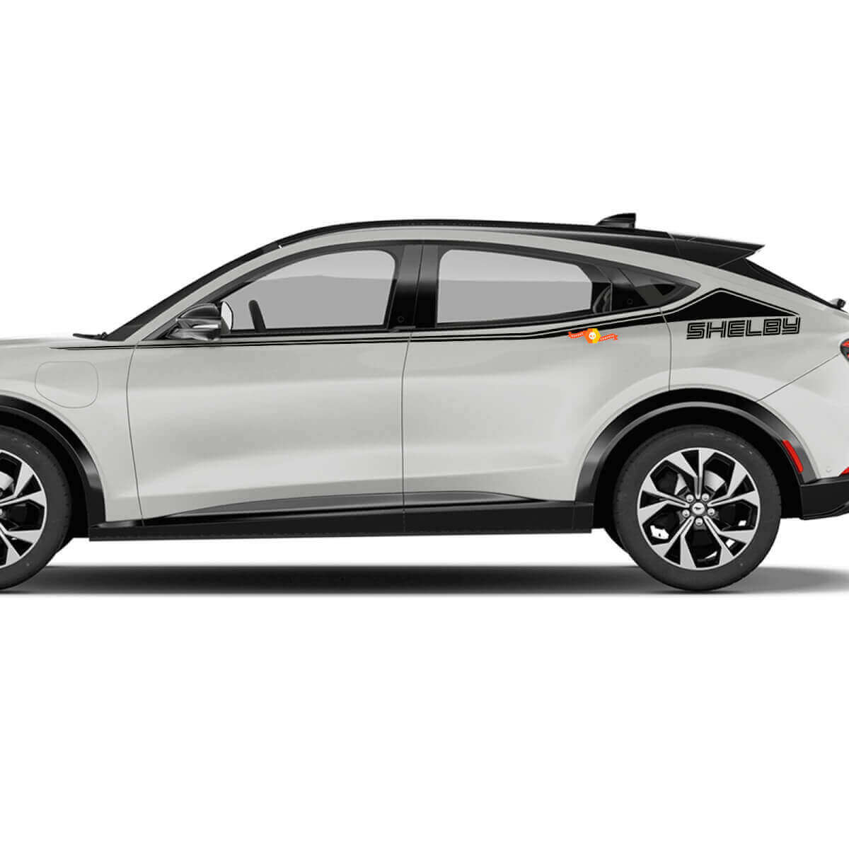 Paire de bandes d'accent Shelby Autocollants latéraux en vinyle pour Ford Mustang MACH-E
