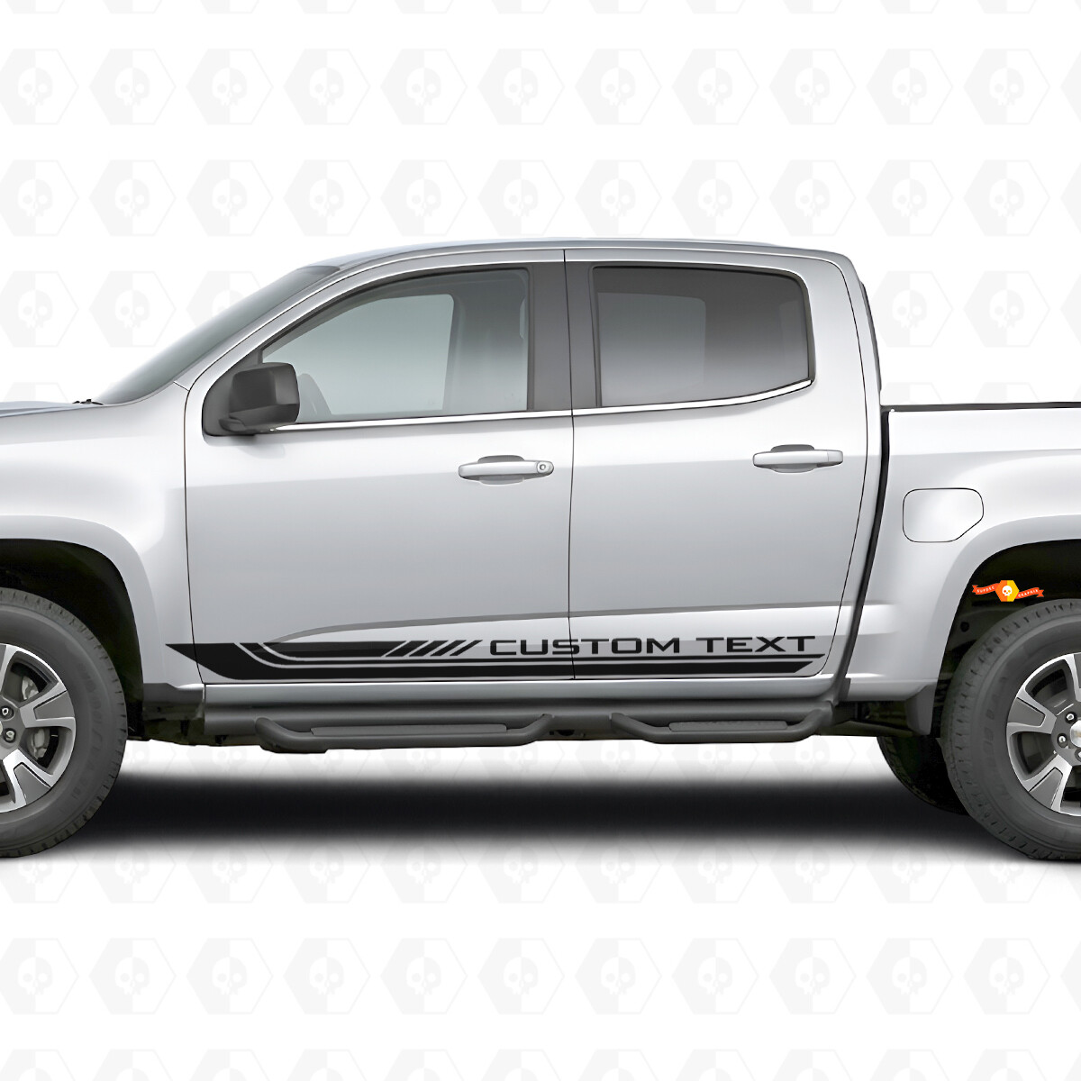 Cadre de Texte Personnalisé Bandes Vinyle pour Portes et Bas de Caisse pour Chevrolet Colorado 2e Gén 2015-2022