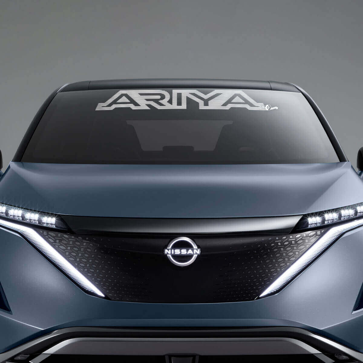 Lettrage de marque Autocollant graphique rayé pour pare-brise pour Nissan ARIYA