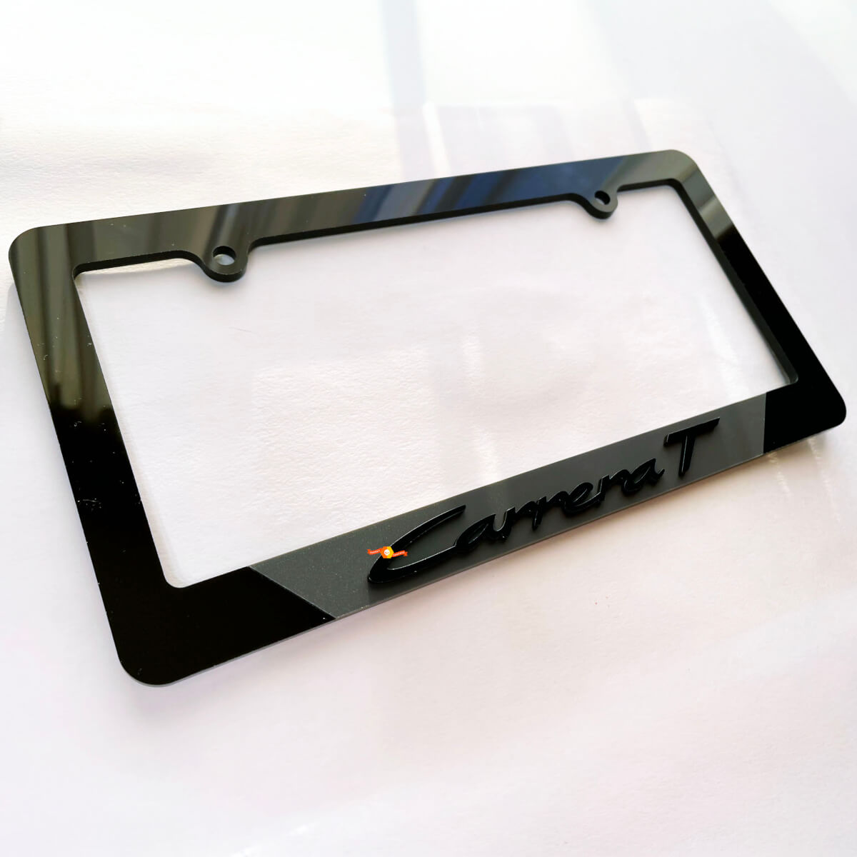 Porsche Carrera T Plaques d'immatriculation de véhicule Couvre-cadres Décor Noir
