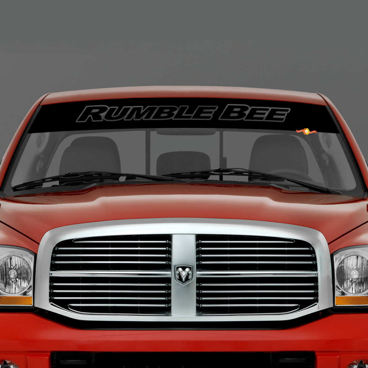 Autocollant en vinyle pour pare-brise Rumble Bee Banner pour Dodge RAM
