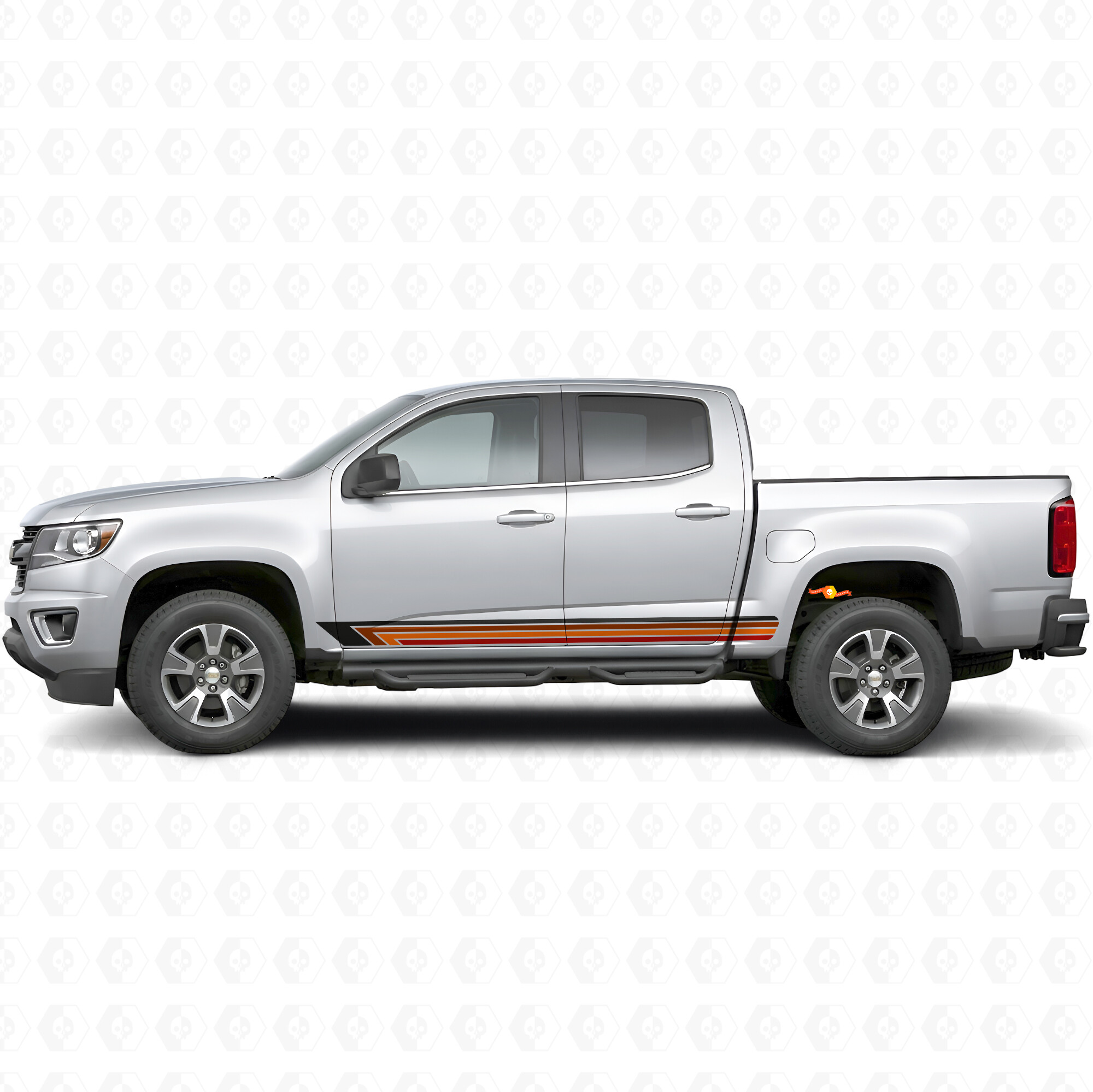 Bandes vinyles vintage pour portières et bas de caisse Chevrolet Colorado 2e génération 2015-2022