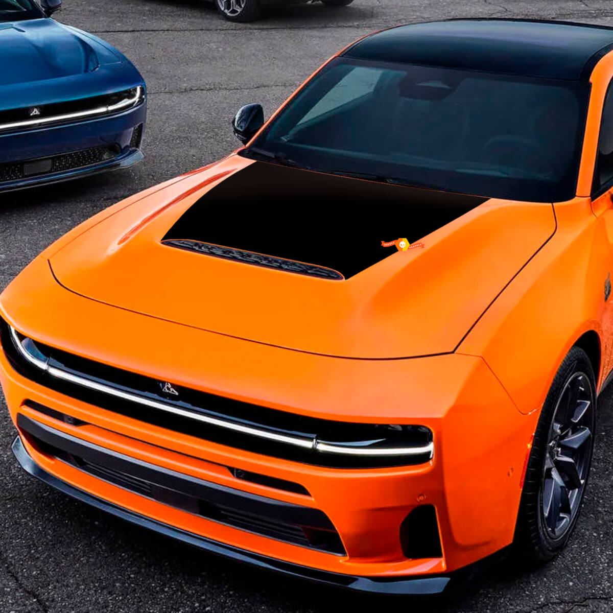Autocollant vinyle graphique pour capot Sixpack pour Dodge Charger Daytona
