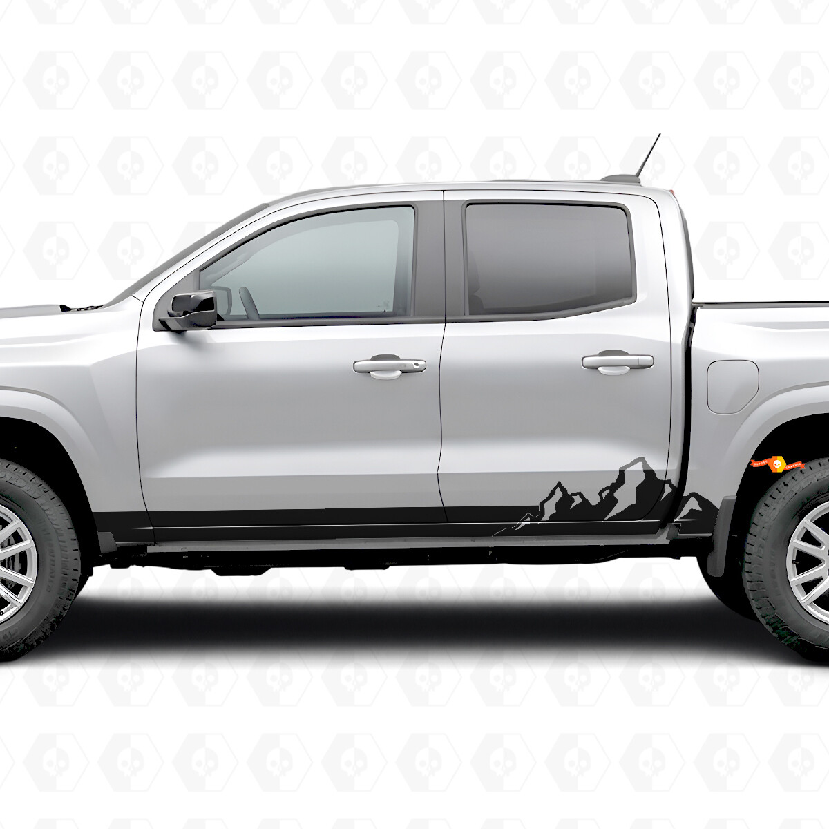Bandes vinyles Montagne pour portes et bas de caisse pour Chevrolet Colorado 3e génération 2023-2026