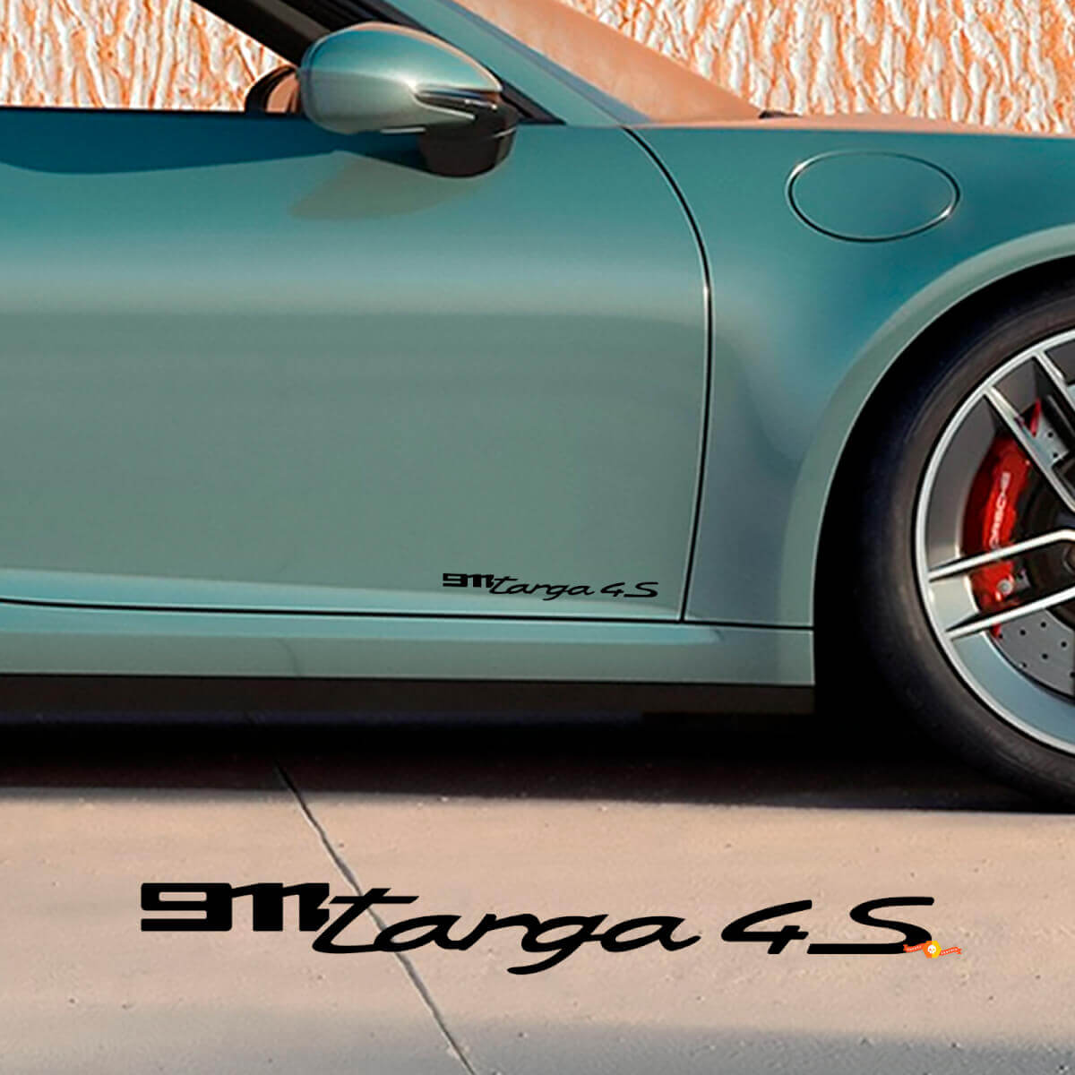 Autocollant de décalque de portes latérales pour Porsche 911 Targa 4S 2026
