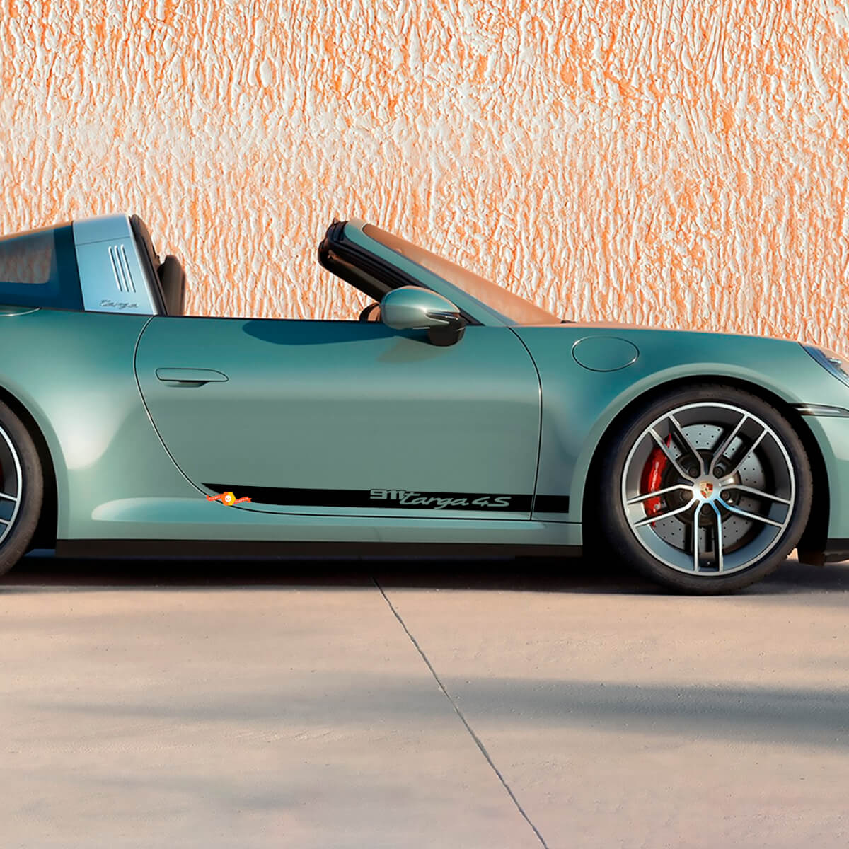 Autocollant décoratif pour portières latérales pour Porsche 911 Targa 4S 2026
