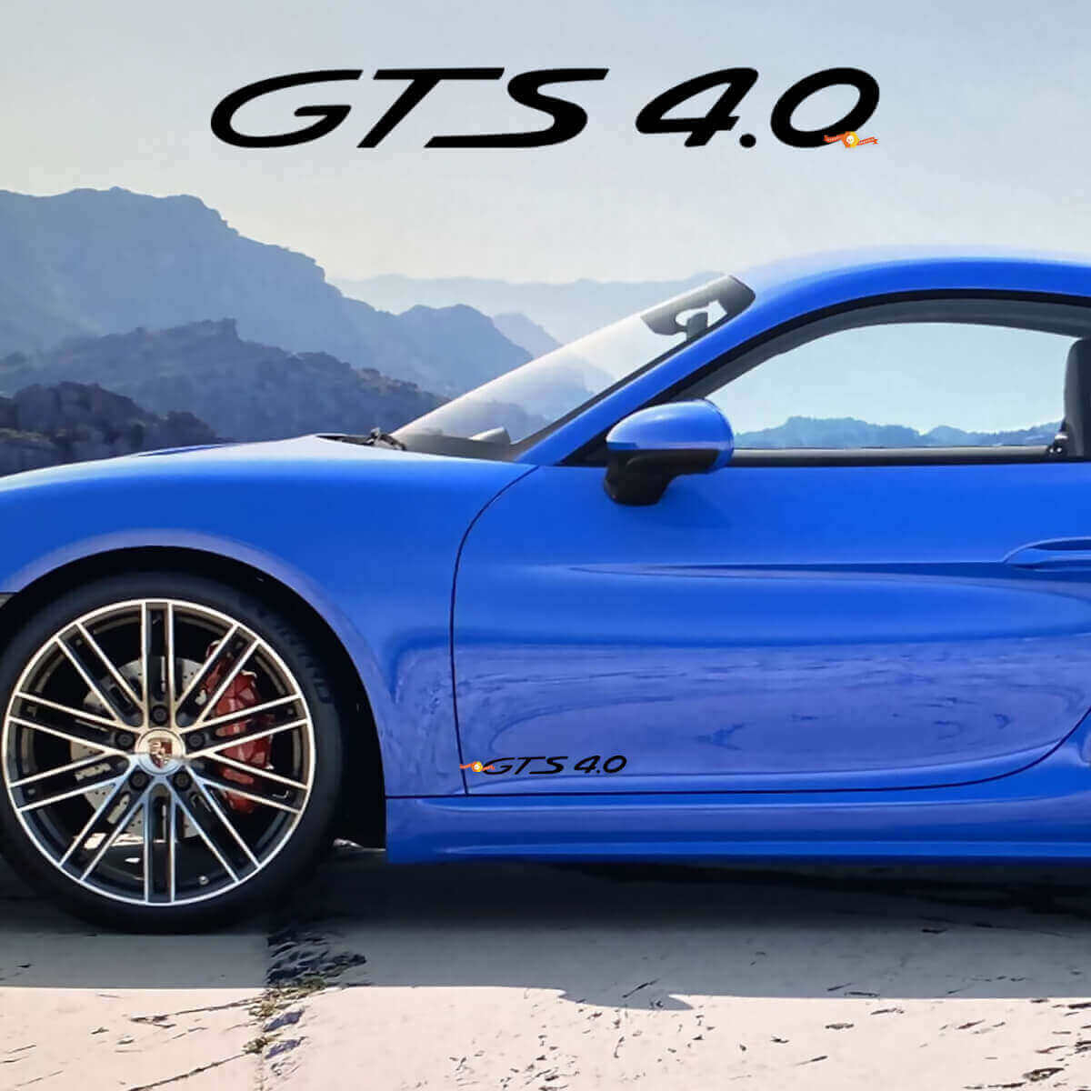 Kit de décalcomanies en vinyle pour porte latérale GTS 4.0 pour Porsche 718 Cayman
