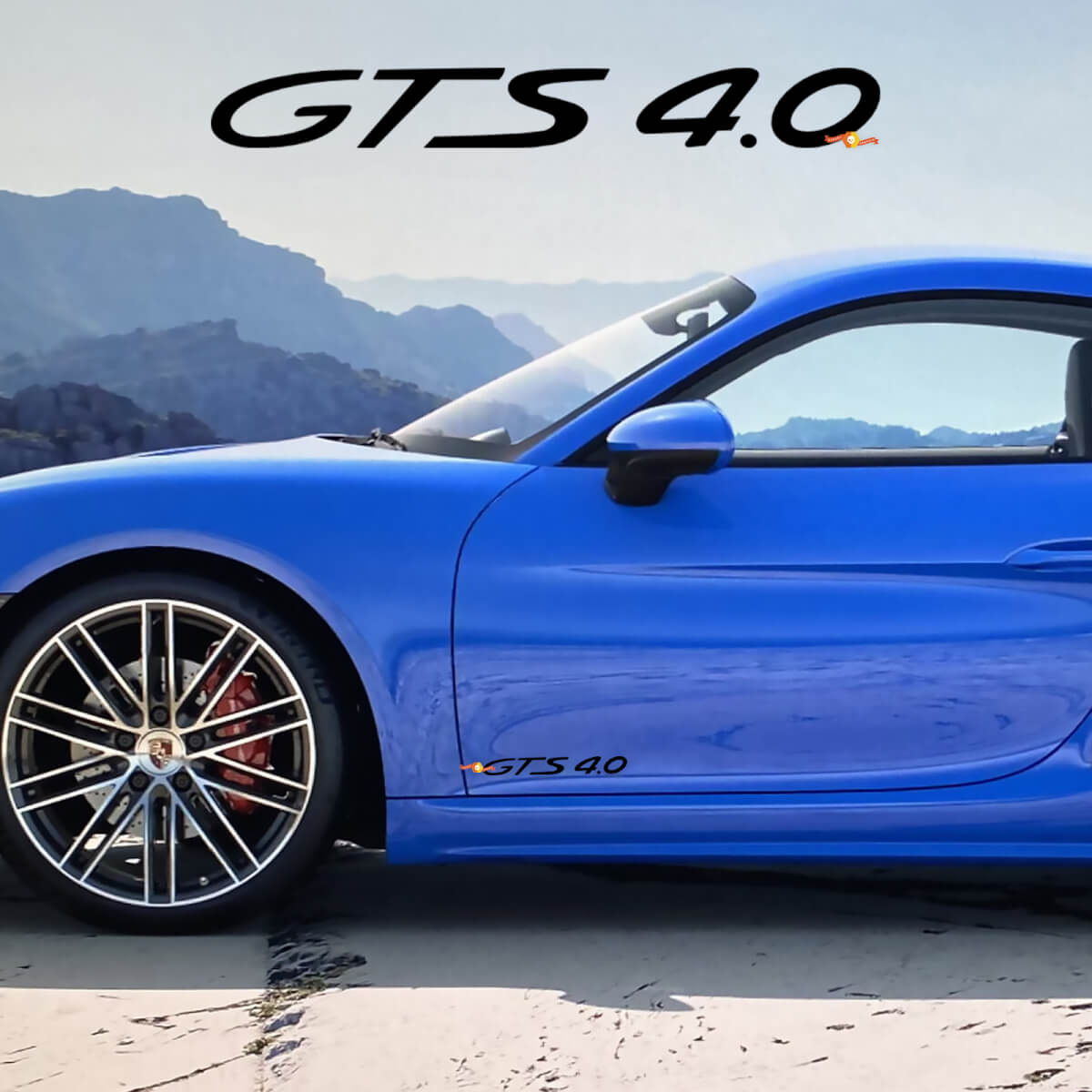 Autocollant de décalque de portes latérales pour Porsche 718 Cayman
