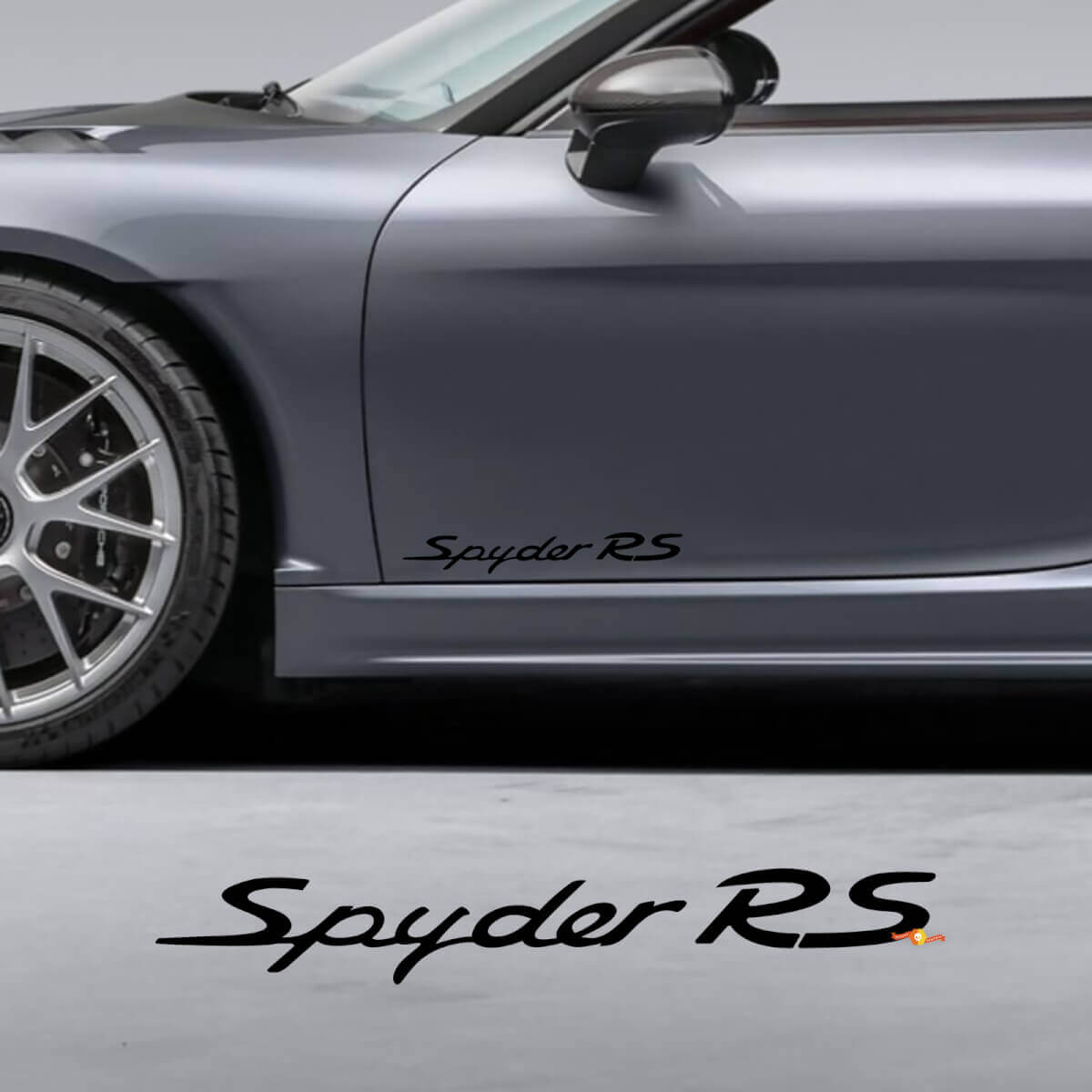 Autocollant de décalque de portes latérales pour Porsche 718 Cayman Spyder RS
