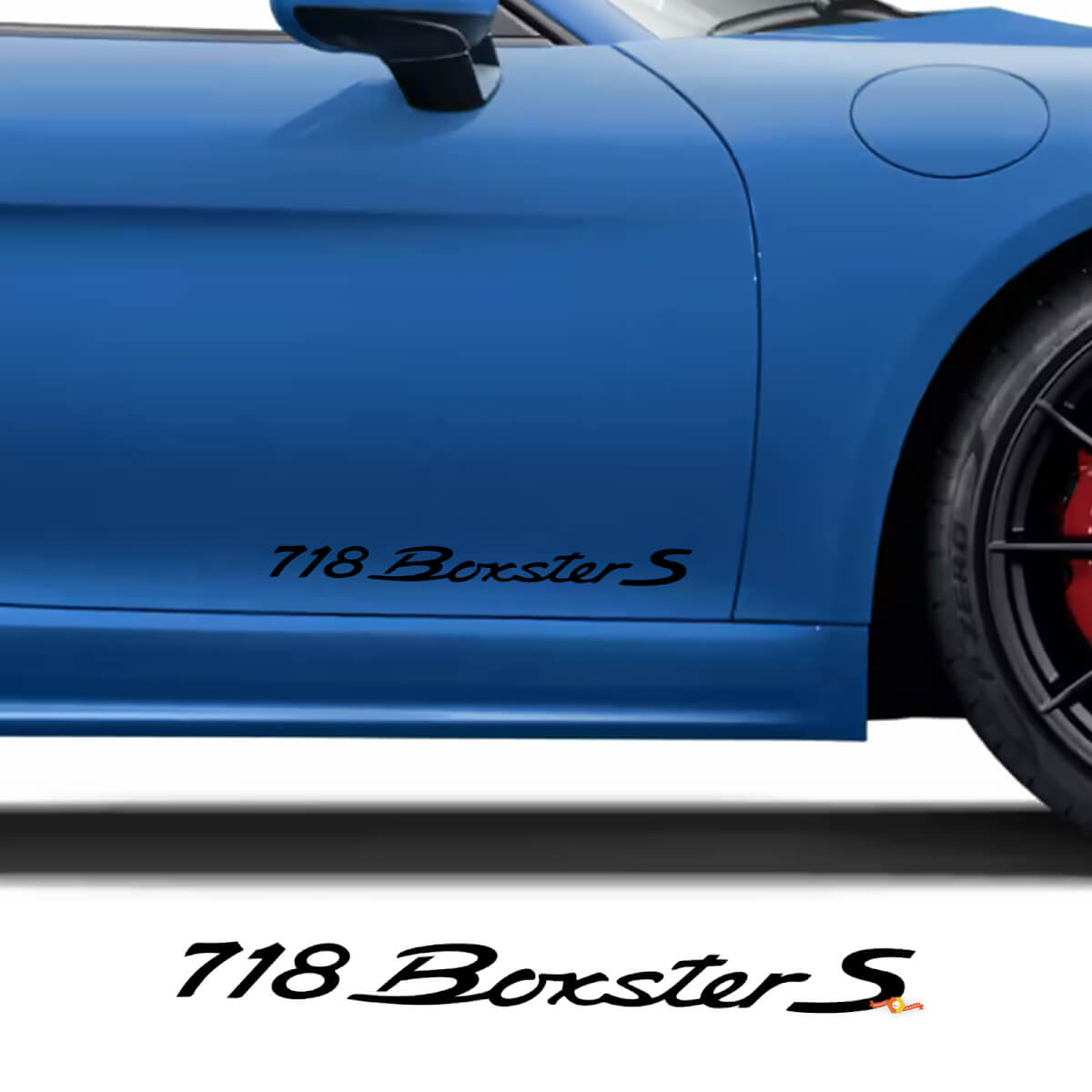 Autocollant de décalque de portes latérales pour Porsche 718 Boxster S
