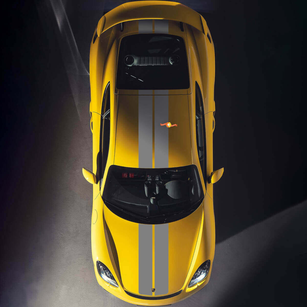 Bandes de capot doubles pour Porsche Cayman 718
