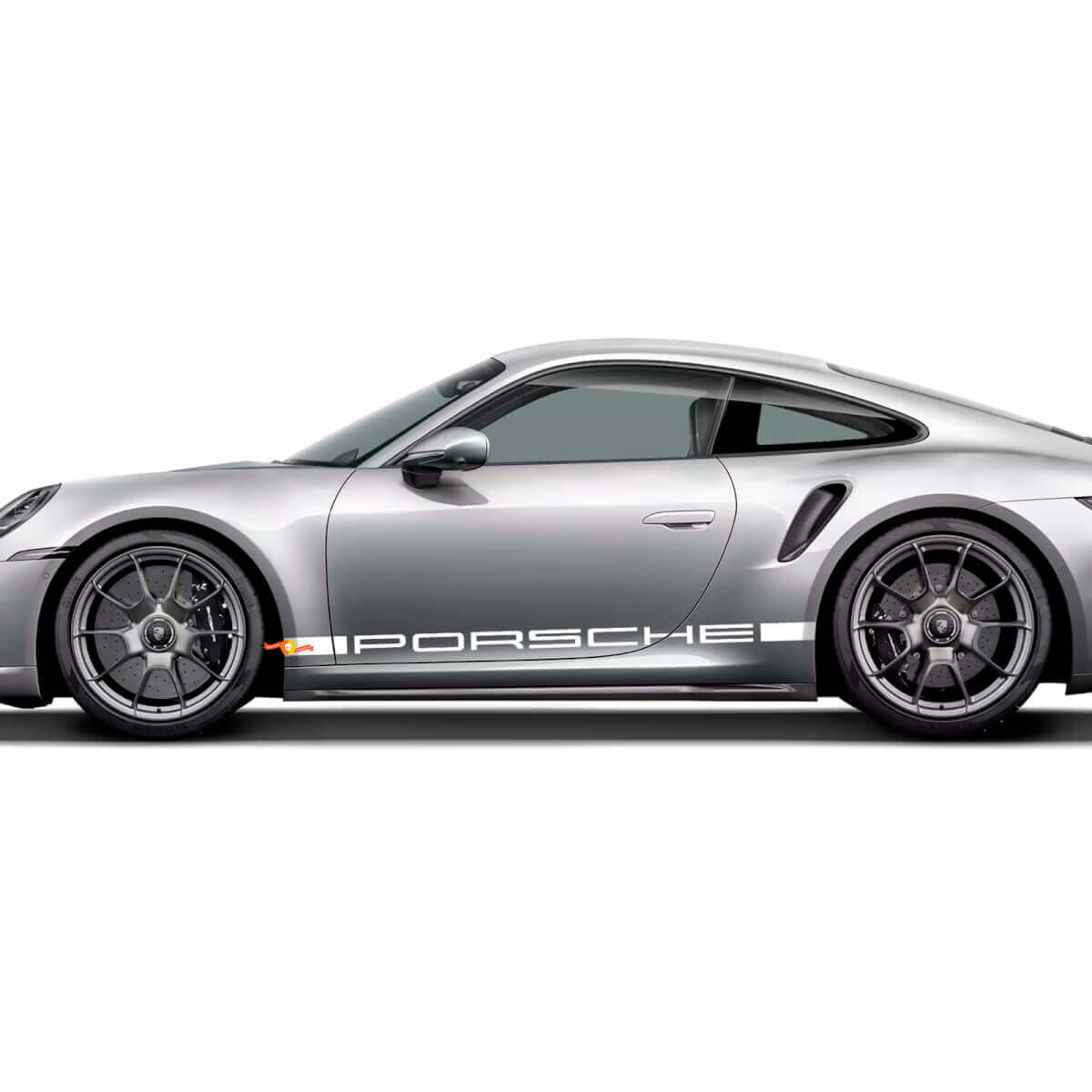 Kit de bandes latérales PORSCHE autocollantes pour Porsche 911 Turbo S 992.2
