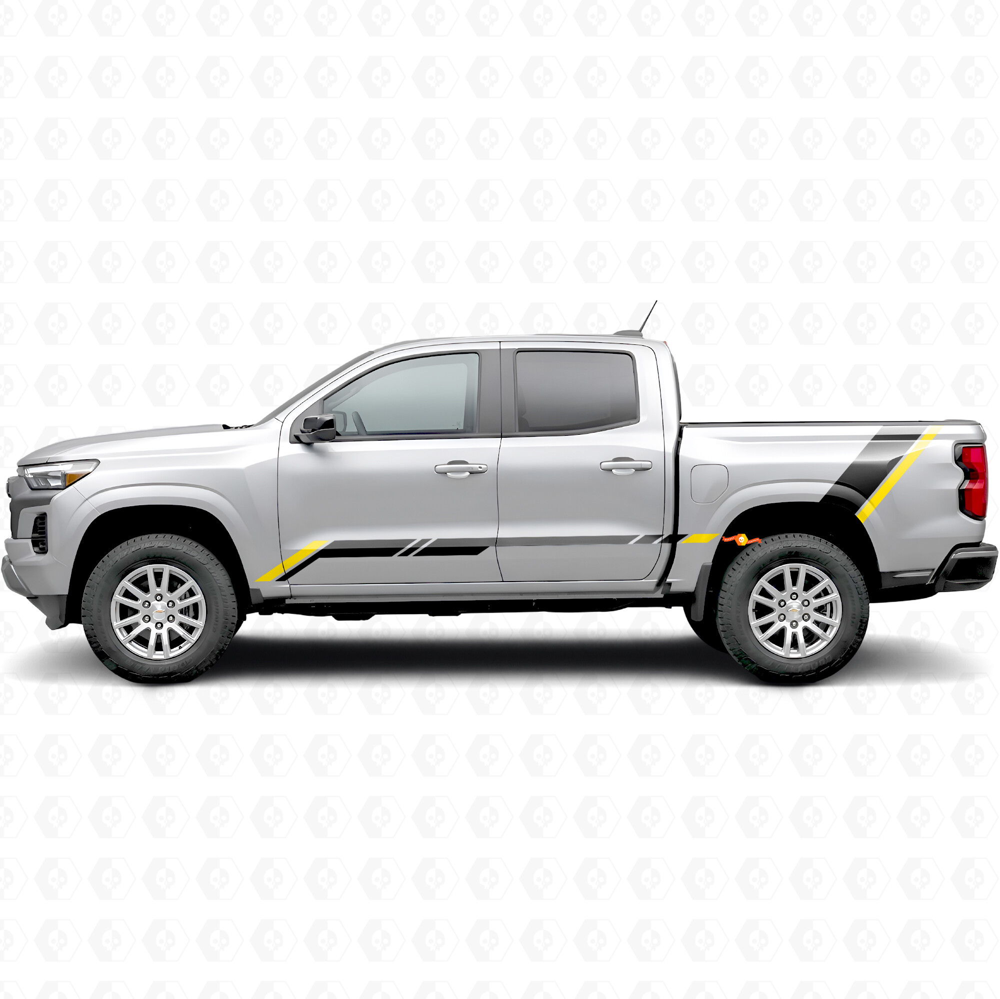 Bandes en vinyle Accent Rising pour portes et bas de caisse Chevrolet Colorado 3e génération 2023-2026