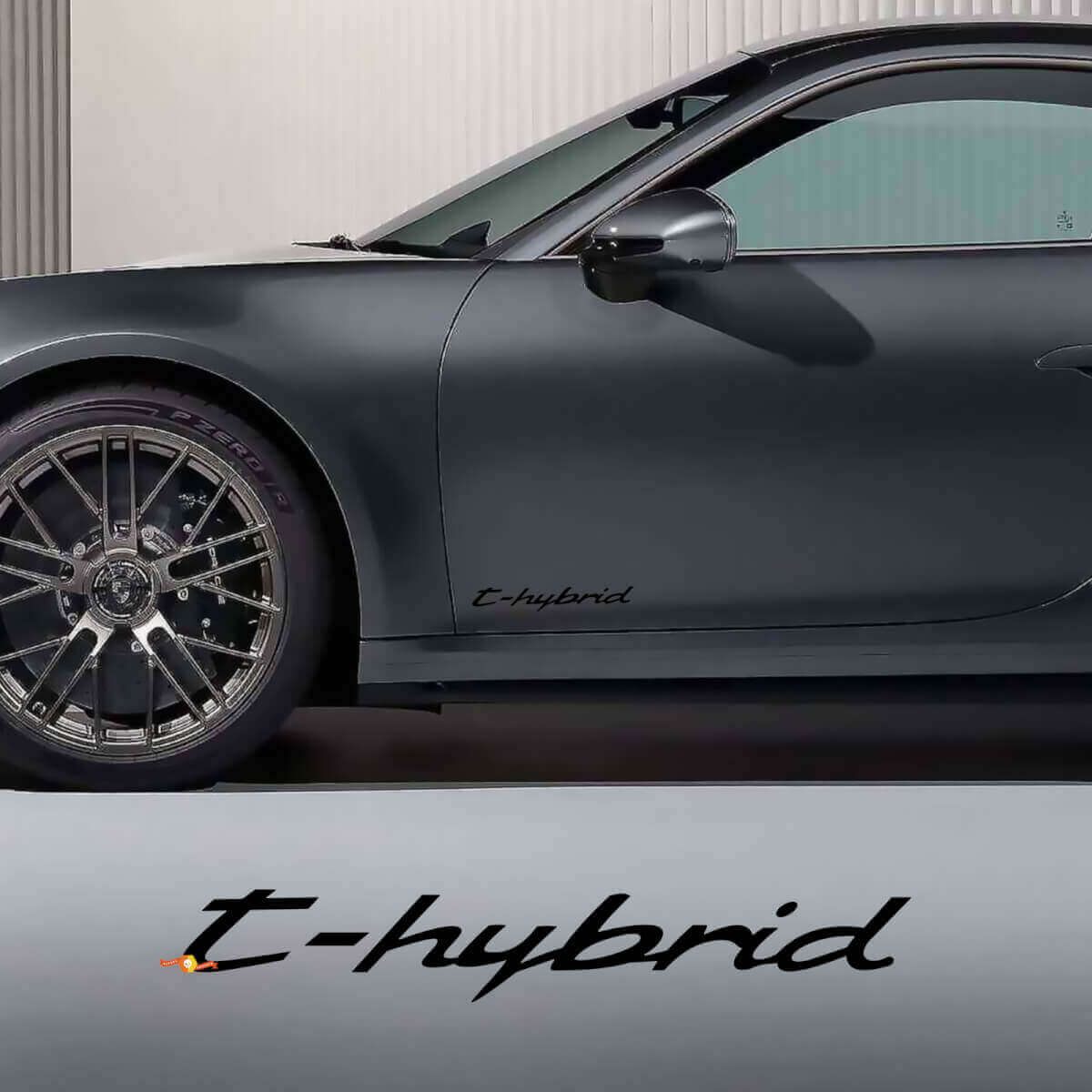 Kit d'autocollants vinyle pour porte latérale T-Hybrid pour Porsche 911