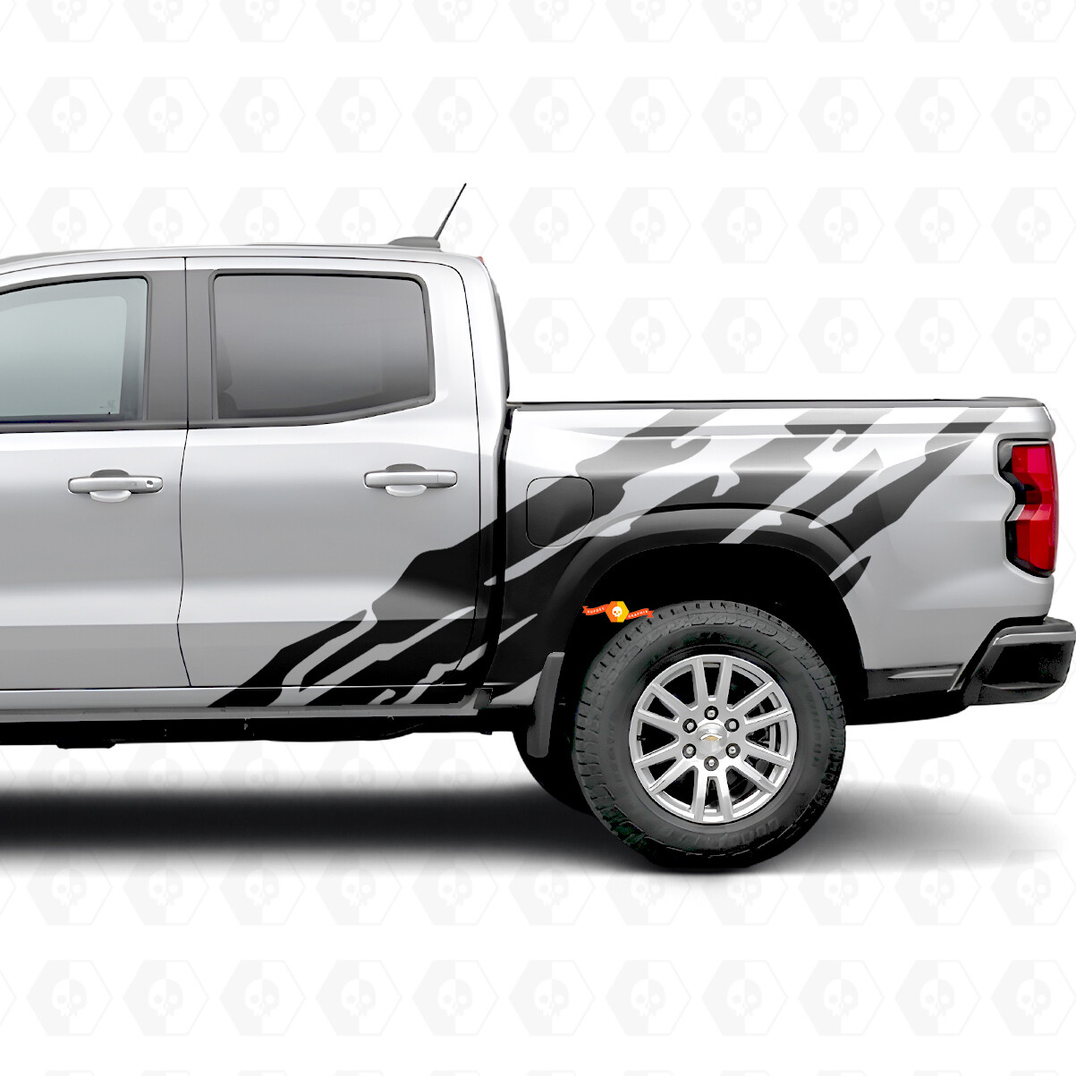 Bandes en vinyle dentelées pour porte et cabine de Chevrolet Colorado 3e génération 2023-2026