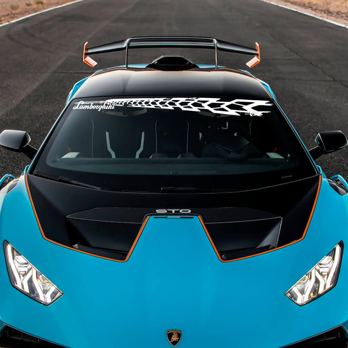 Autocollant vinyle Logo STO pour pare-brise Lambo pour Lamborghini STO 2
