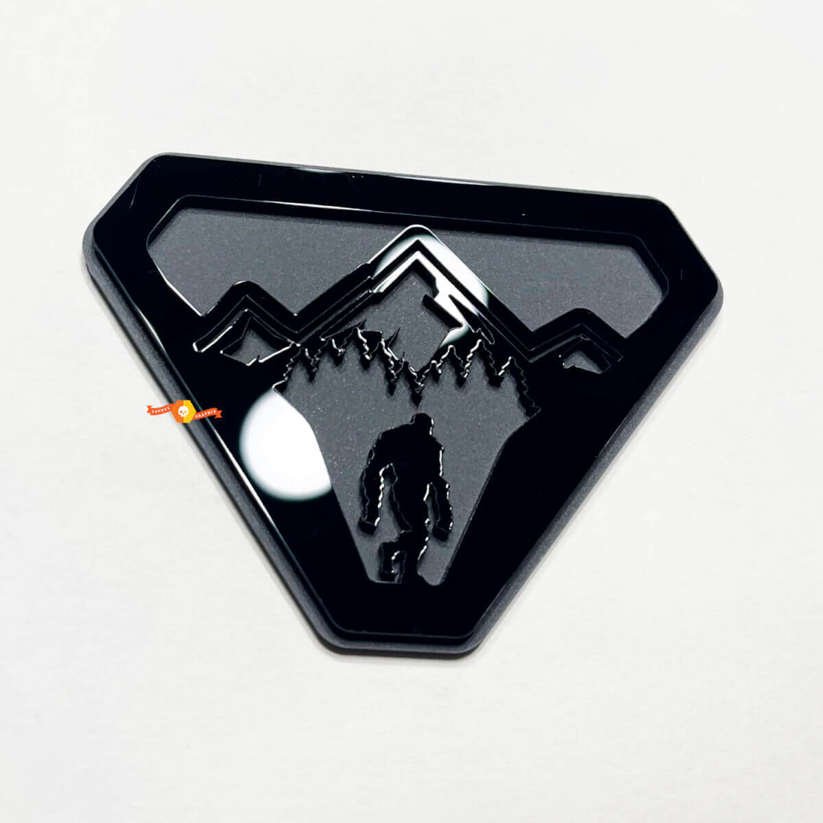 Montagnes Sasquatch Bigfoot Yeti Insignes d'aile de pare-chocs Emblème de hayon Badge 3D 2
