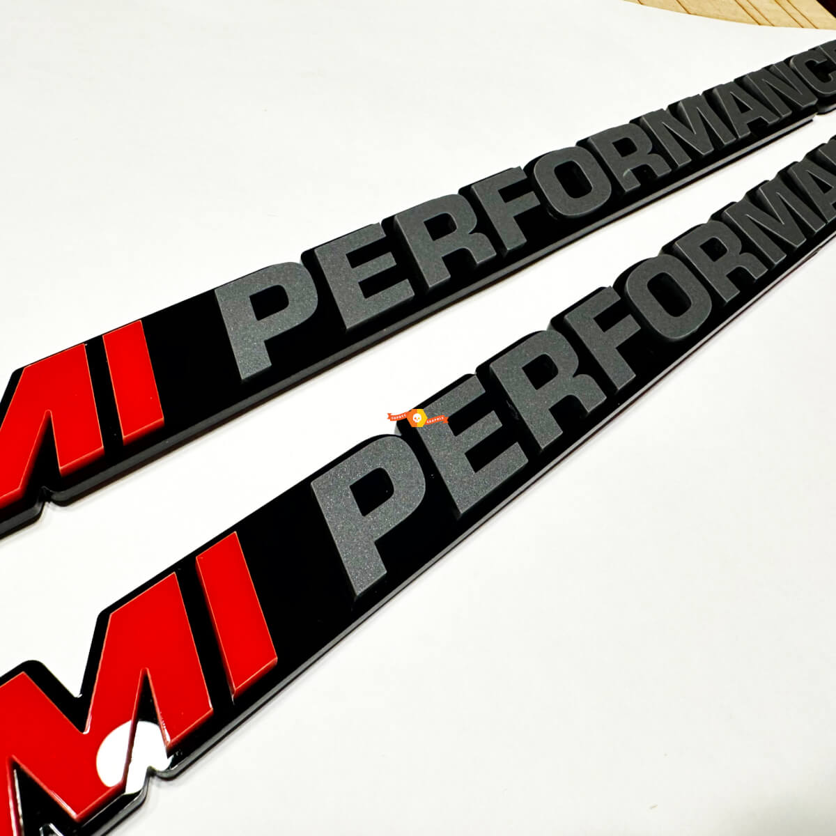 Texte personnalisé PERFORMANCE Emblème de capot badge 3D pour camion Dodge Ram 1500 5.7L V8 Hemi