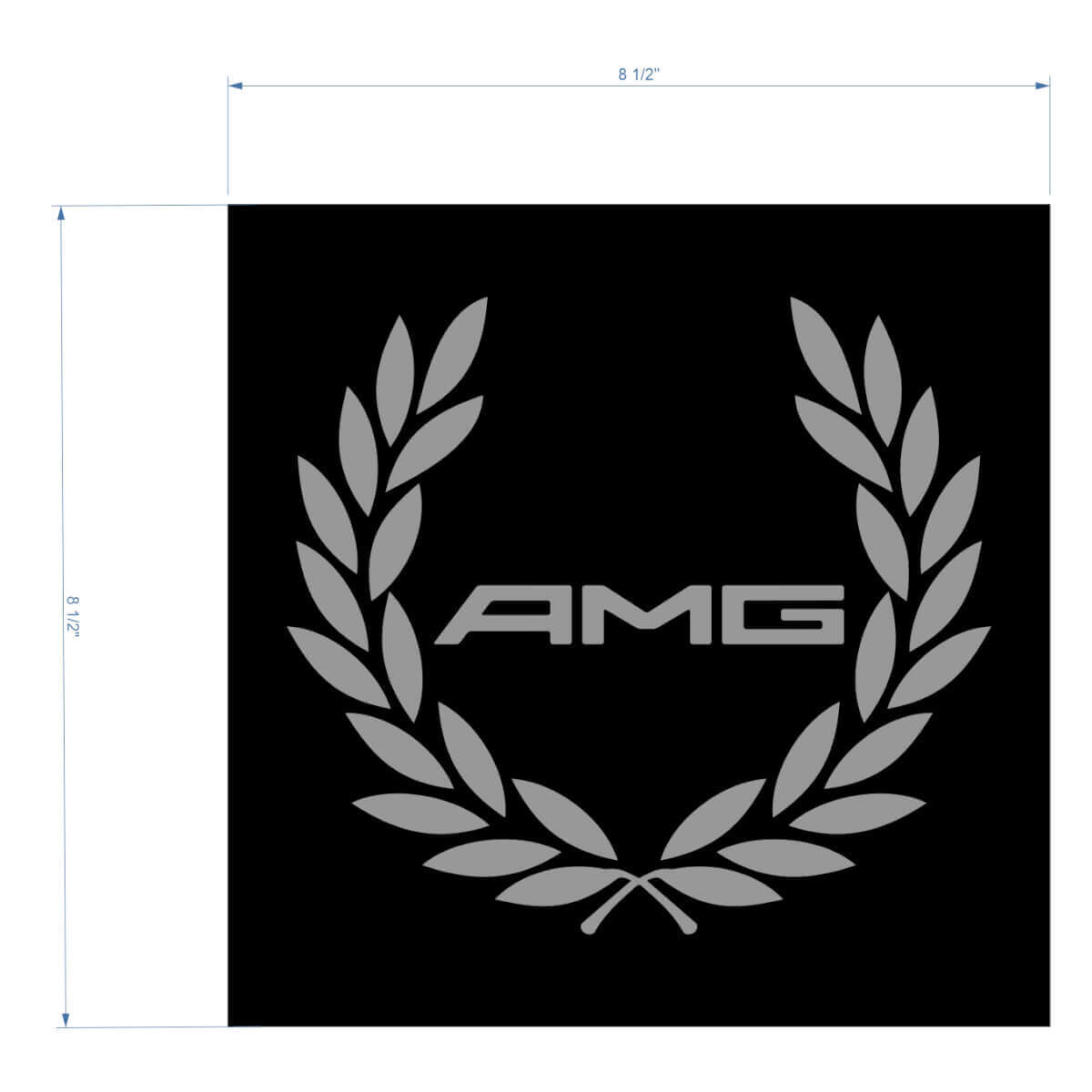 Autocollant Vinyle Universel Couronne de Course AMG pour Mercedes-Benz Classe S