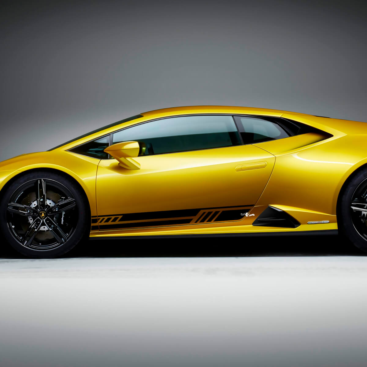 Bandes de bas de caisse latérales Autocollant vinyle de décalcomanie de course pour Lamborghini Huracan Evo
